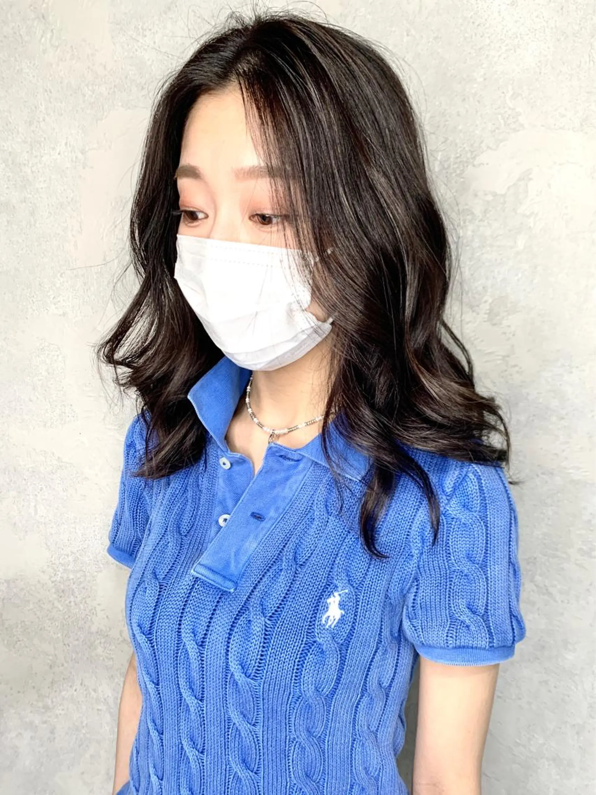 ミディアム カラー カット ヘアカラー トリートメント 岡崎勇人/レイヤー/ 韓国/ケラチンTRのヘアスタイル