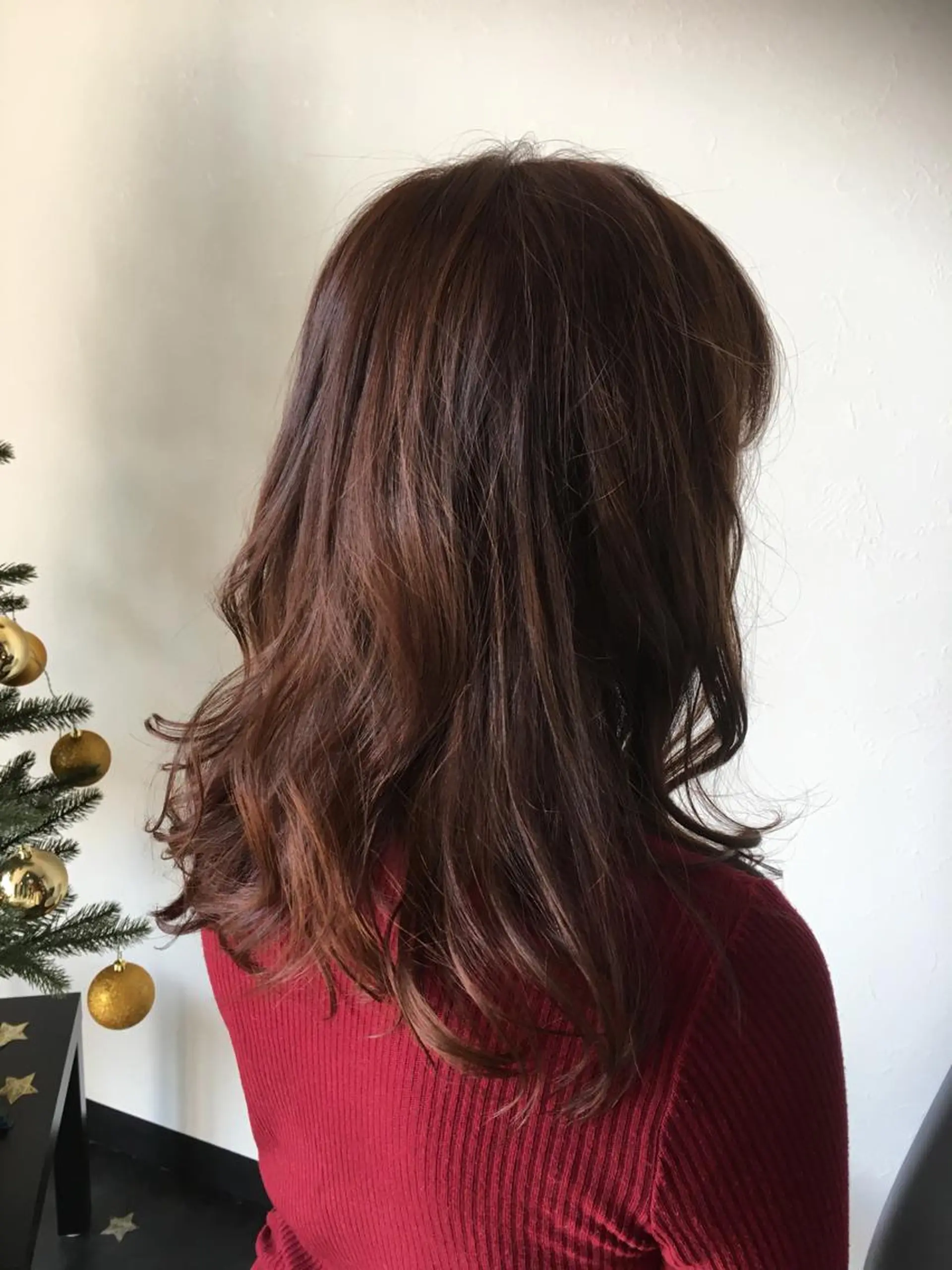 セミロング カラー ピンクカラー 川合 勇気のヘアスタイル