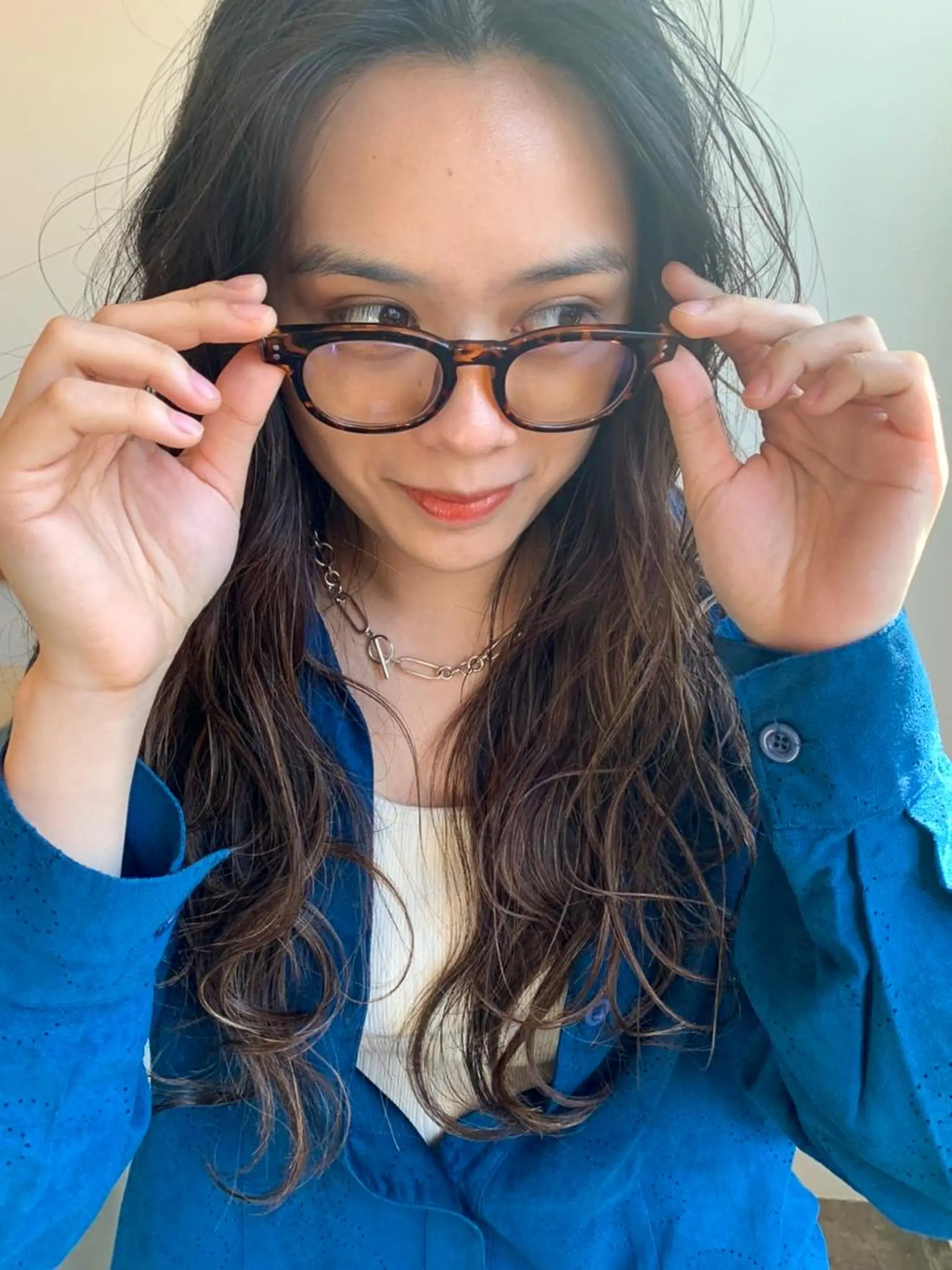 ミディアム パーマ カラー ミディアムパーマ バレイヤージュ ダブルカラー グラデーションカラー ハイライトカラー CEINE PATHのヘアスタイル