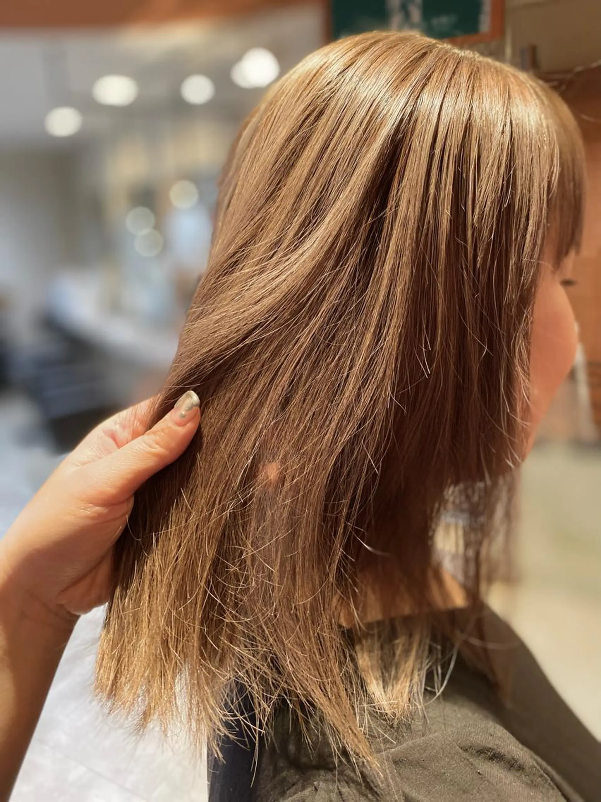 ミディアム カラー 透明感カラー/西梅田 / nagisa🦋のヘアスタイル