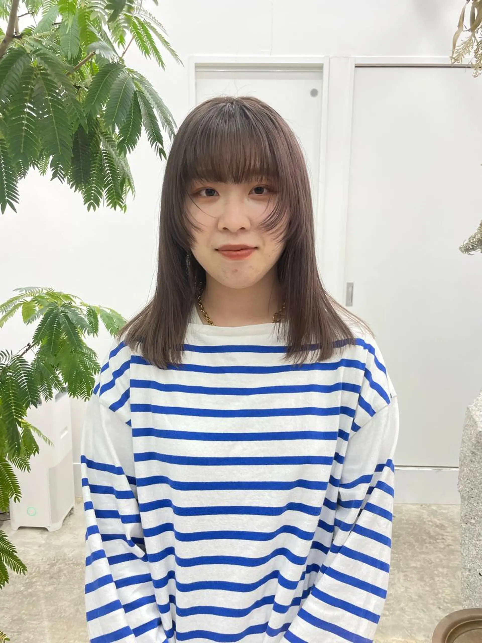 セミロング カラー 垢抜けボブ/SAHO /OAK溝の口のヘアスタイル