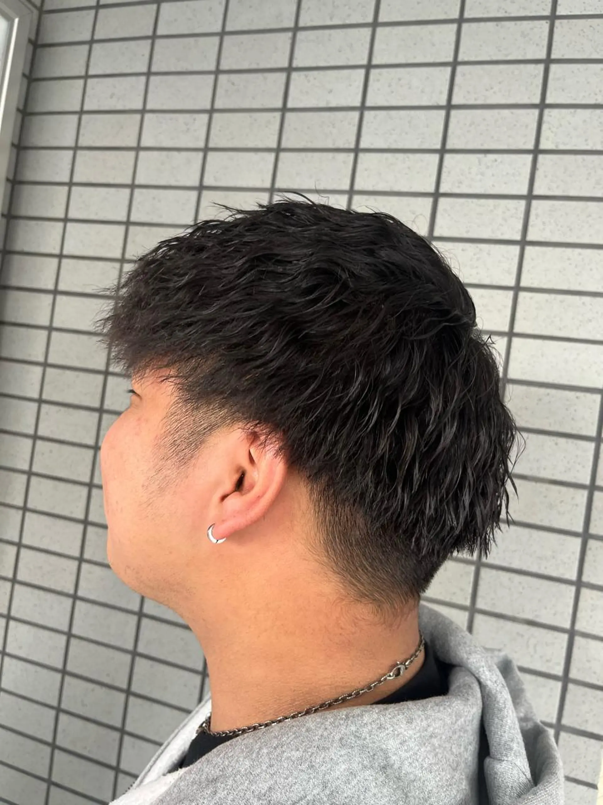 パーマ メンズ カット パーマ 西院LOOP sayakaのヘアスタイル