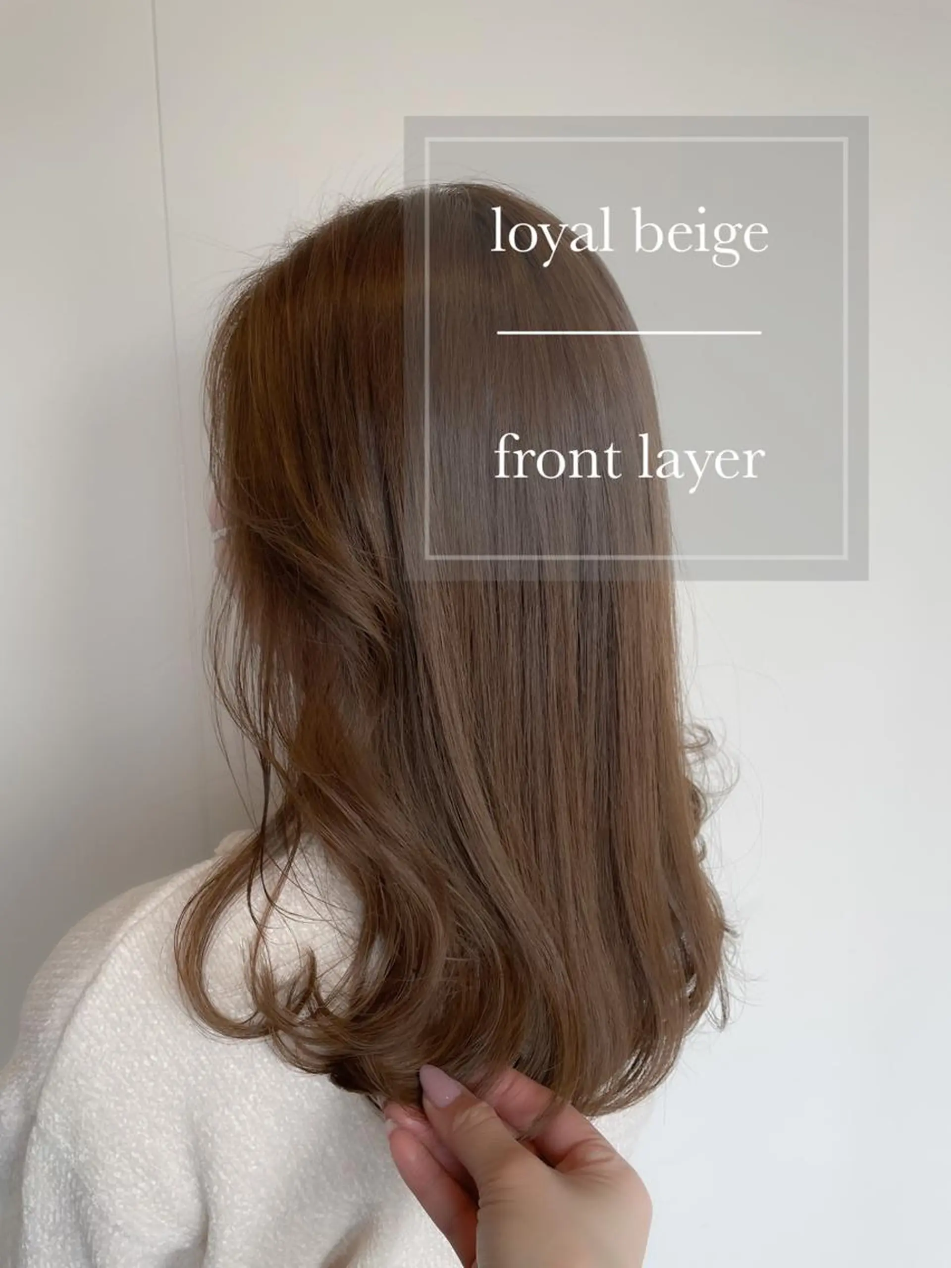 セミロング カラー ヘアアレンジ topstylist 芳賀みなみのヘアスタイル