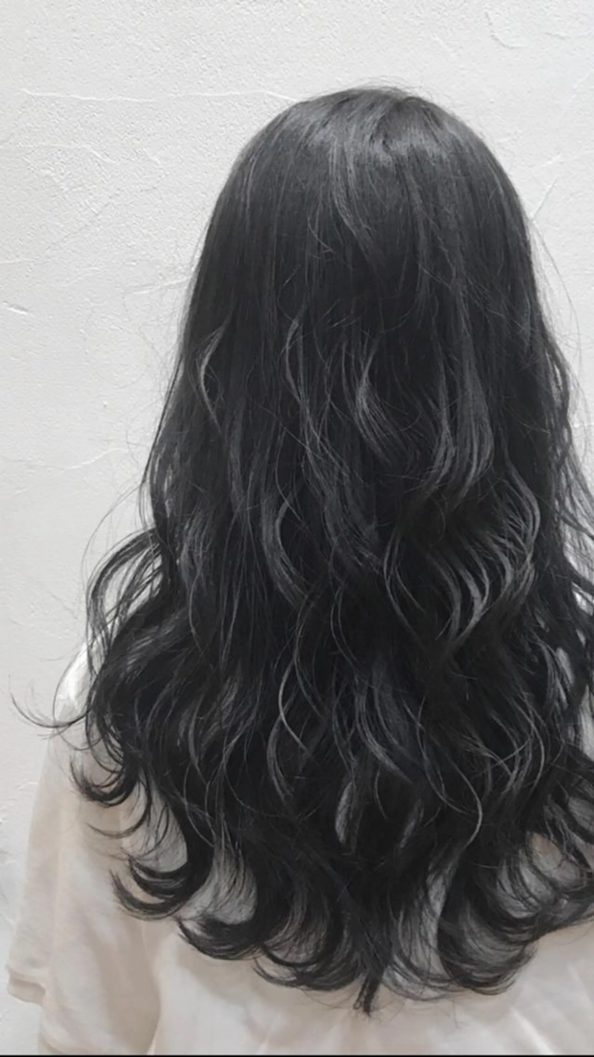 ロング カラー パーマ ヘアアレンジ チビ編み込みエクステ シールEXどぅ〜すのヘアスタイル