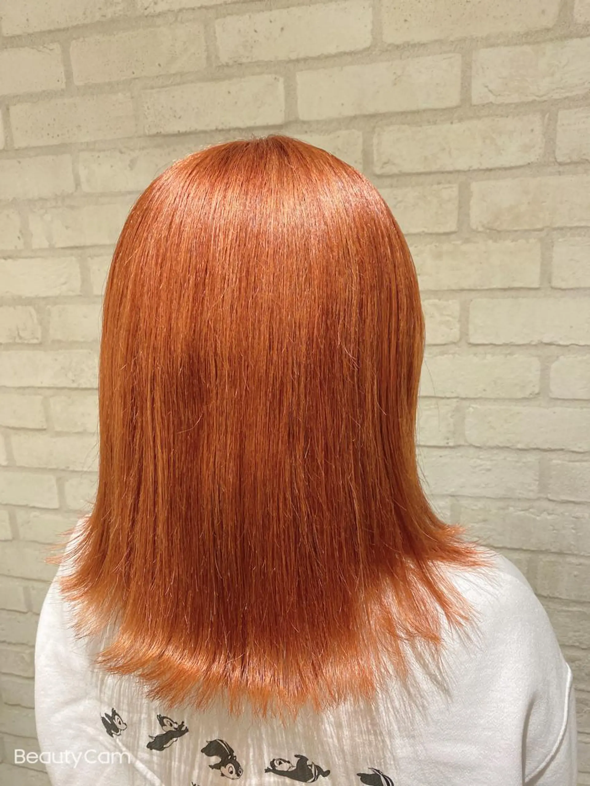 セミロング パーマ 酸性ストレート ストレートパーマ カット 縮毛矯正 トリートメント 田中 アキオのヘアスタイル