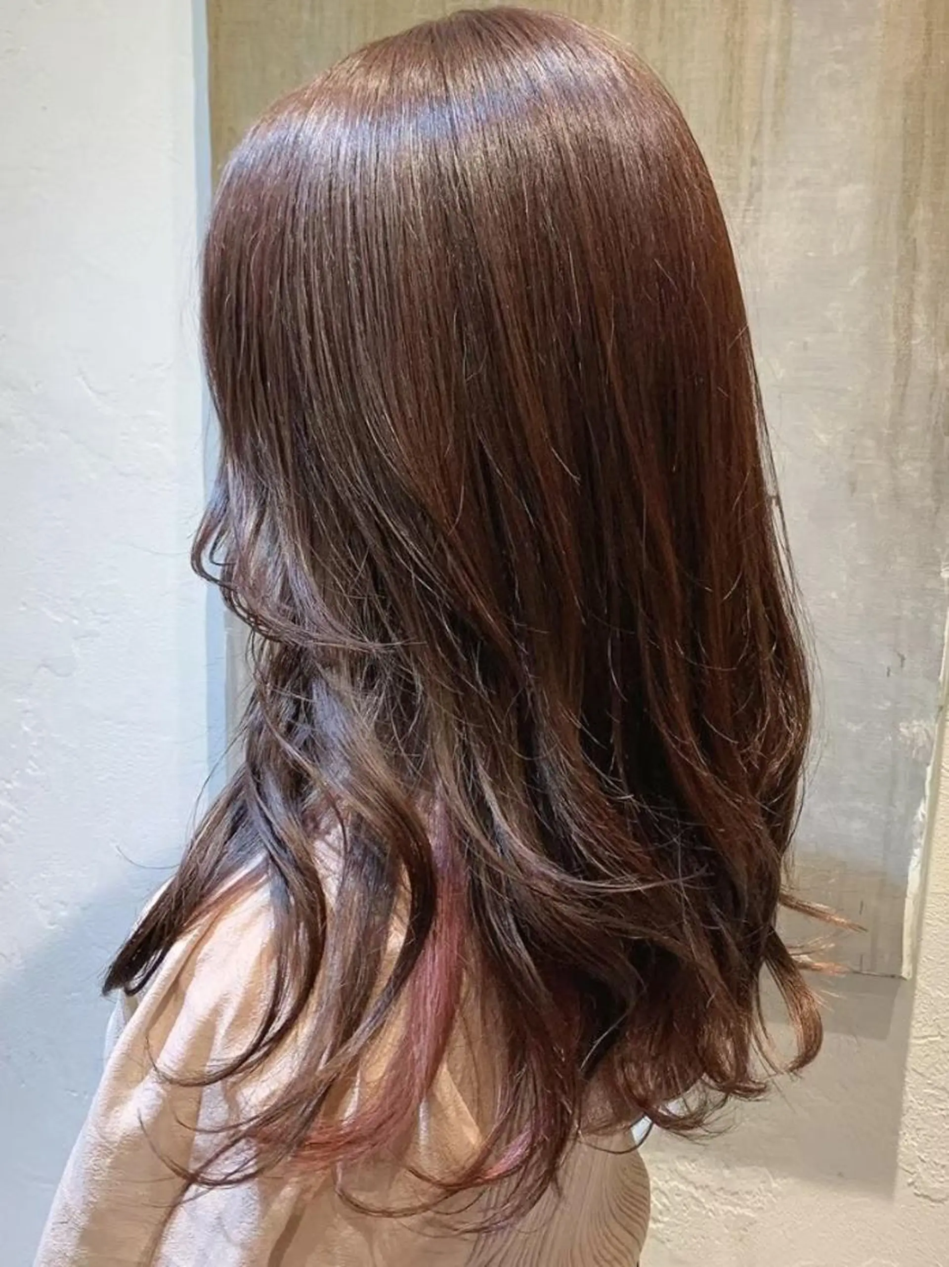 ロング ヘアカラー トリートメント 中村 友莉夏のヘアスタイル