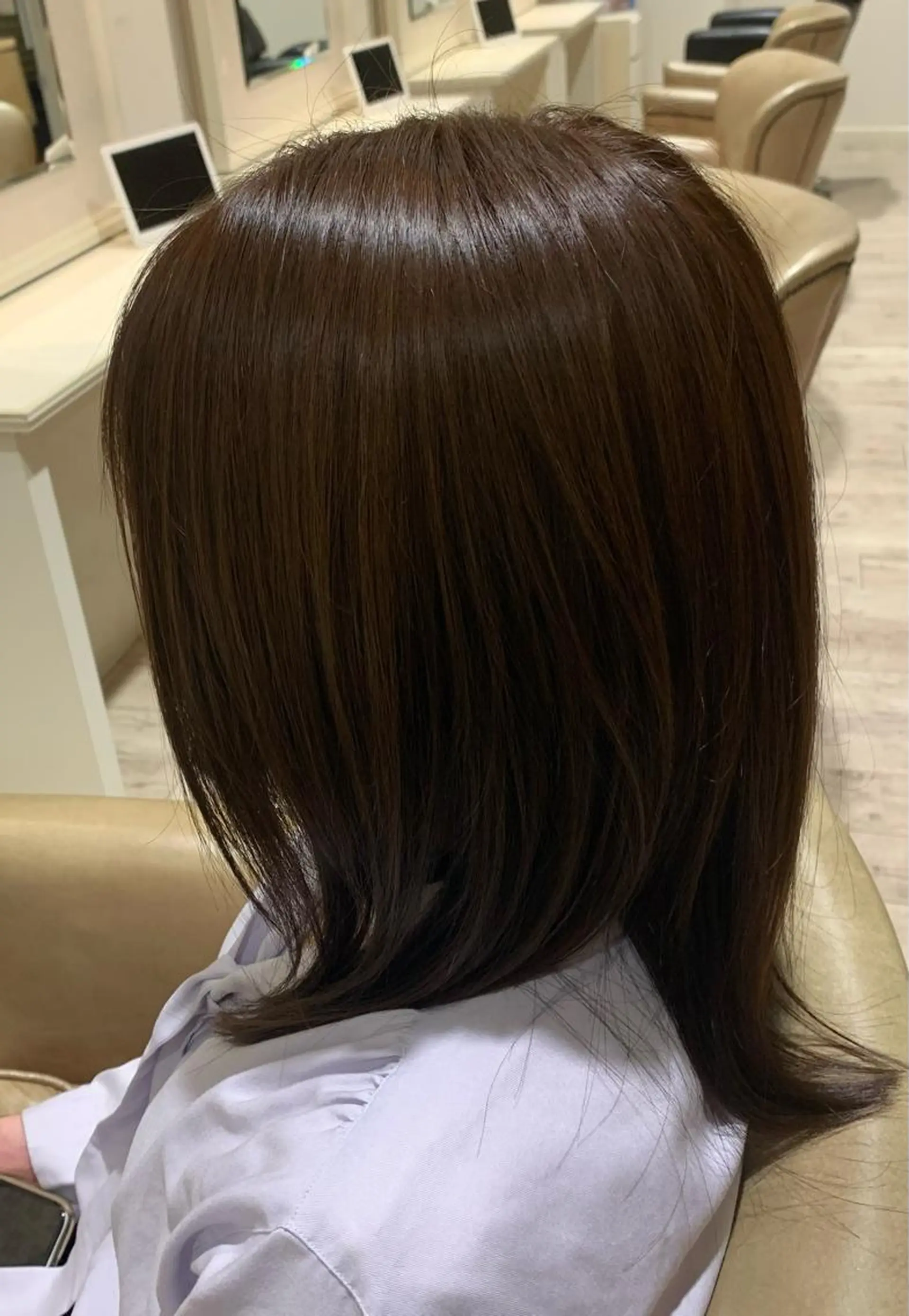 セミロング カラー バレイヤージュ ブリーチ ケアブリーチ ダブルカラー イヤリングカラー 🌷かわばた めい🌷のヘアスタイル