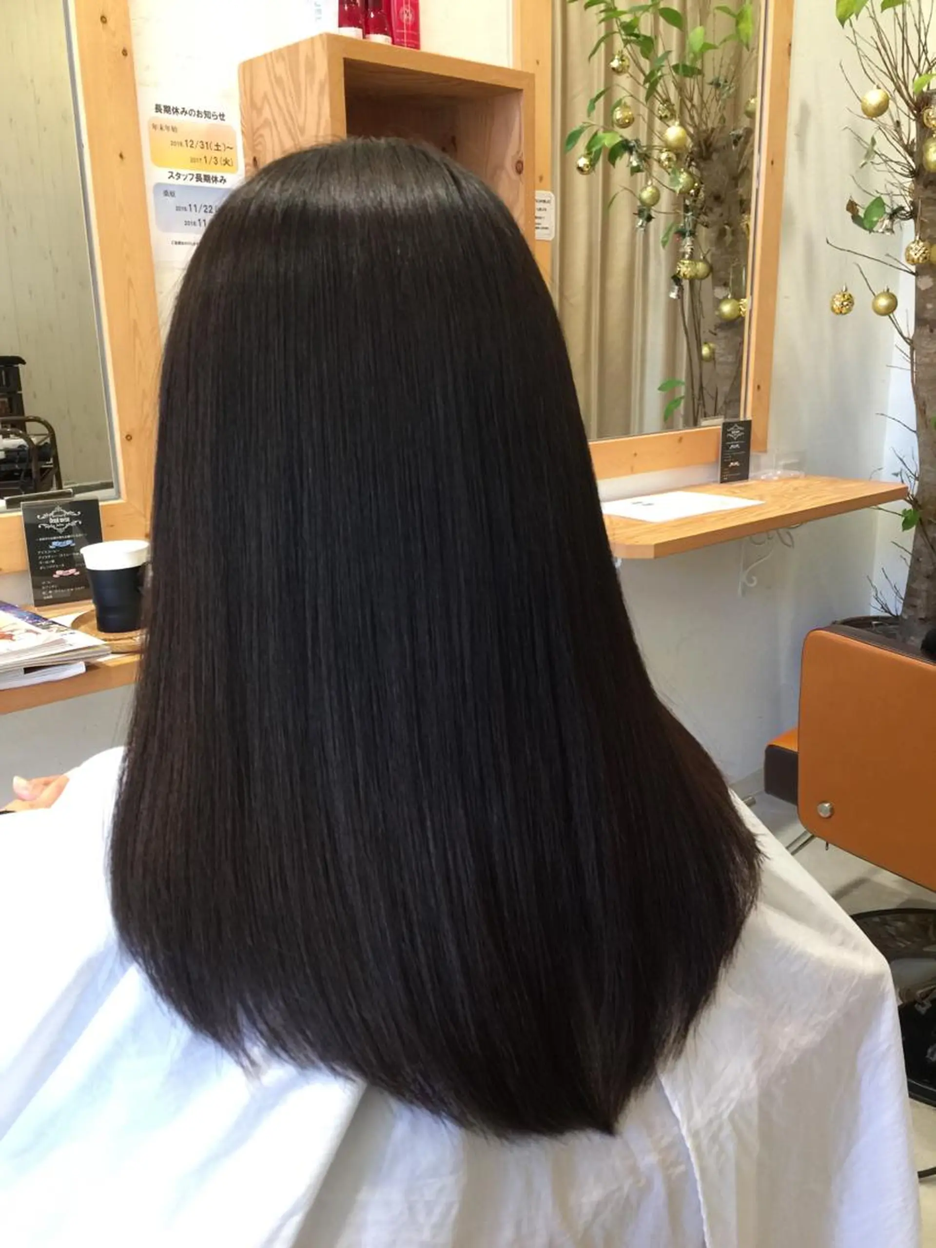 セミロング ロング カラー 縮毛矯正 ツヤ髪専門美容師 桑原　和誠のヘアスタイル