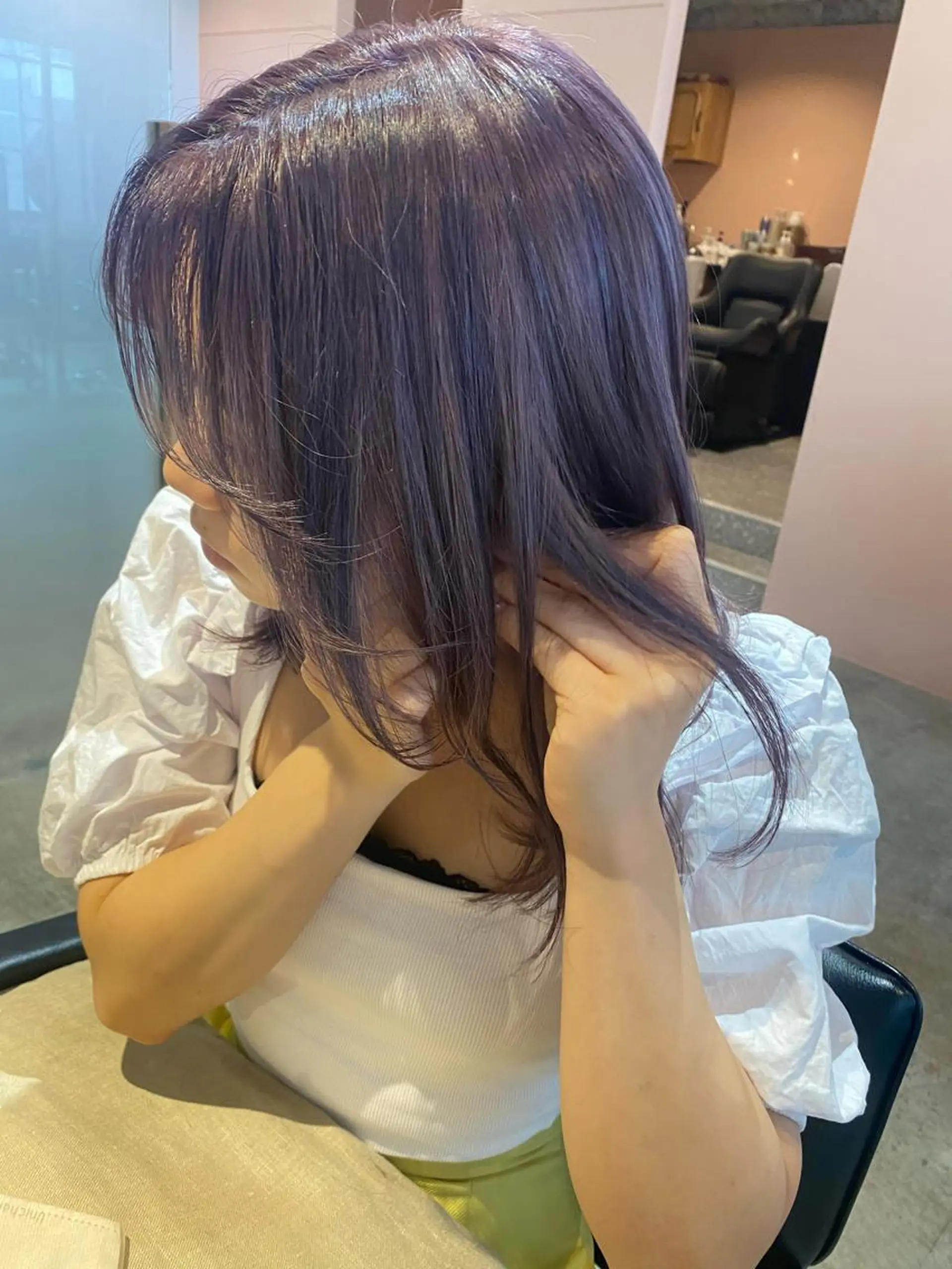 ロング カラー カット ヘアカラー トリートメント Hayashi Shioriのヘアスタイル
