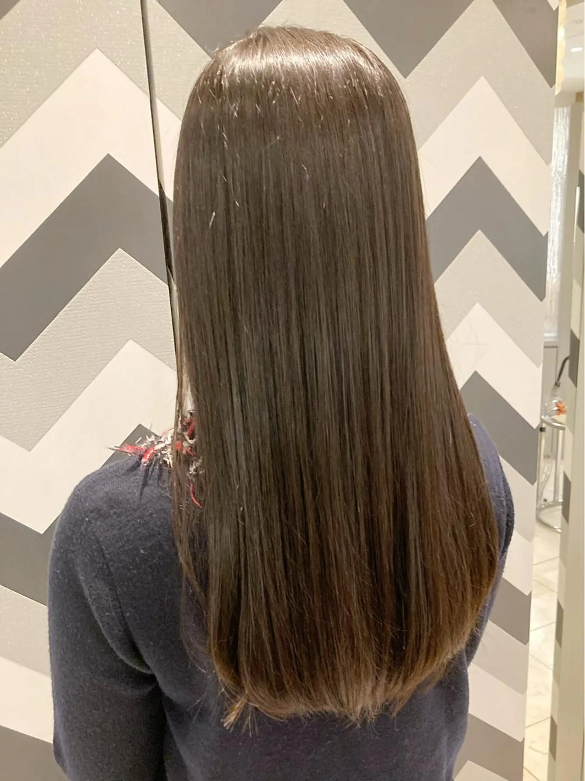 ロング ヘアアレンジ カット 縮毛矯正 白髪ぼかし大人メンズ 根本零のヘアスタイル