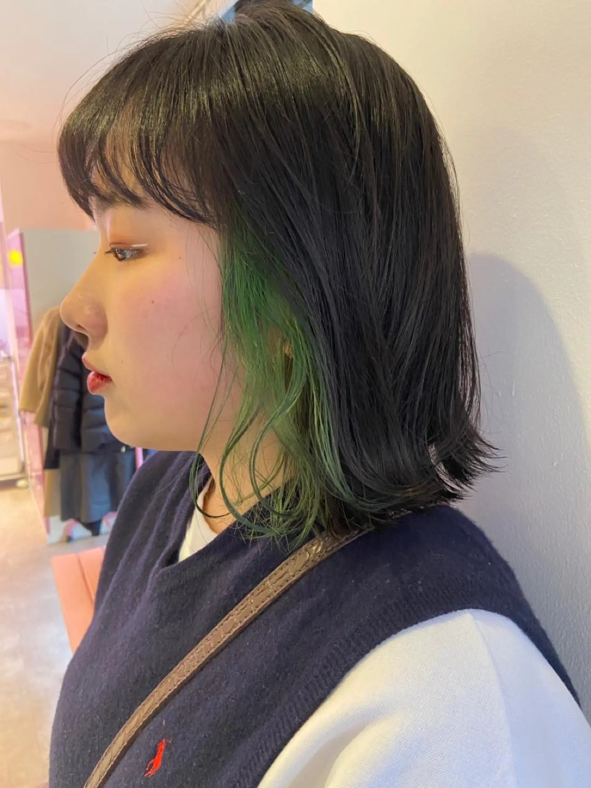 ショート カラー ヘアアレンジ 黒髪 卒業式のヘアスタイル 天神レイヤーカット No.1💖マユカのヘアスタイル