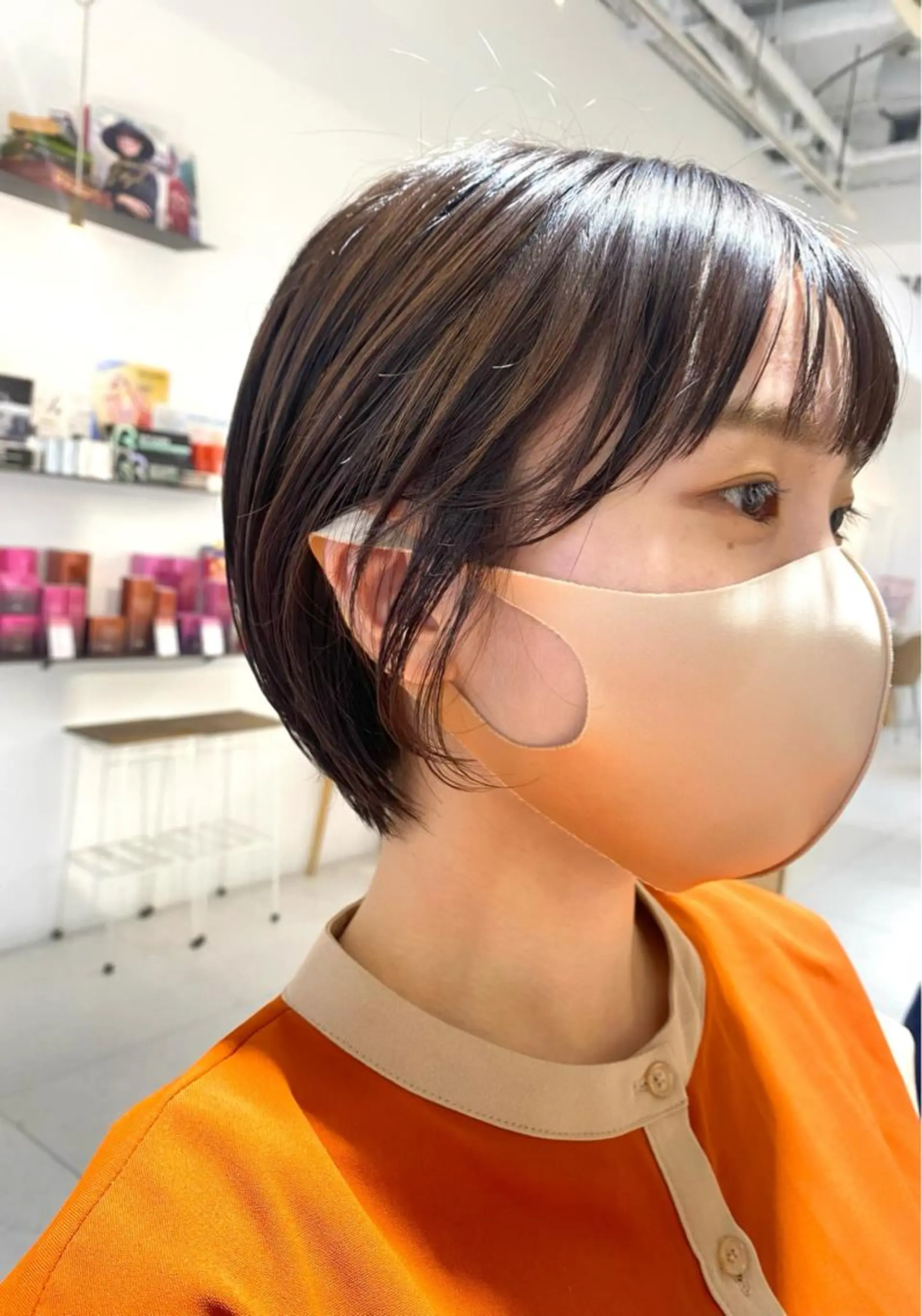 ショート カラー カット ヘアカラー トリートメント 安永 涼のヘアスタイル