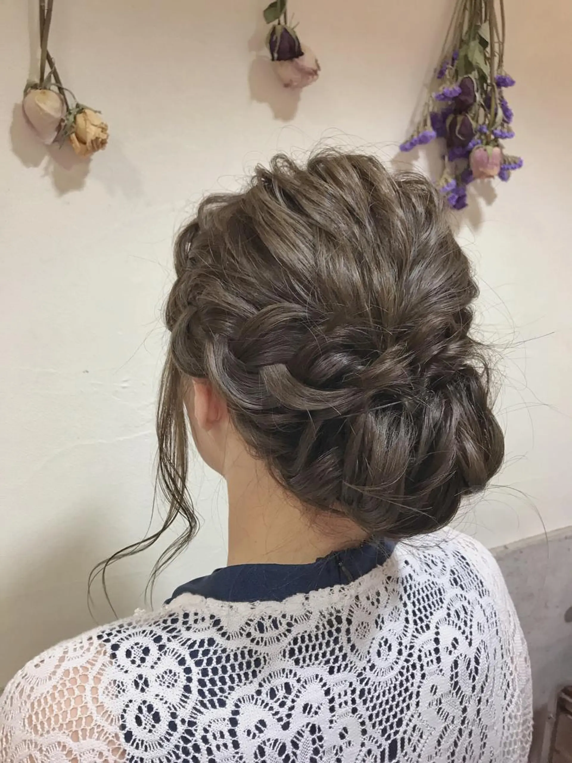 ロング ヘアアレンジ ロング 🪐脱白髪染め 🪐松尾菜々美のヘアスタイル
