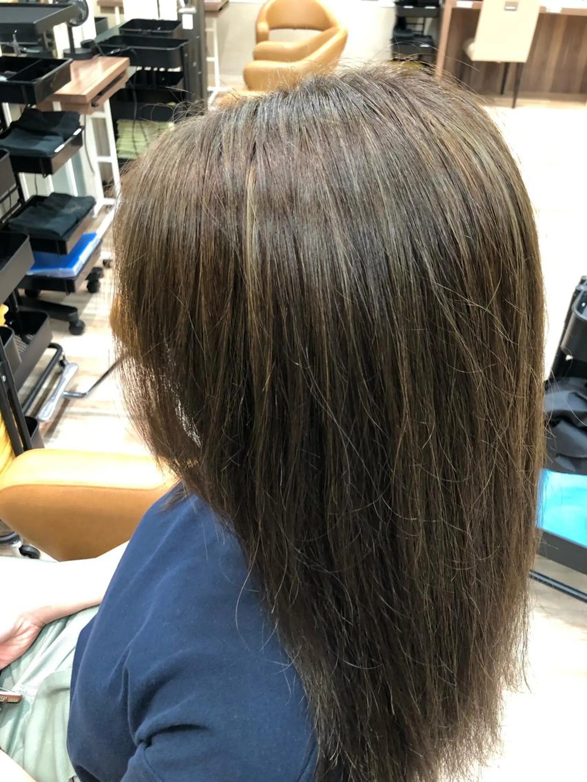 ロング カラー ブラウンカラー ハイライトカラー ハイライト dogstar小林諒 パーマ/レイヤーのヘアスタイル