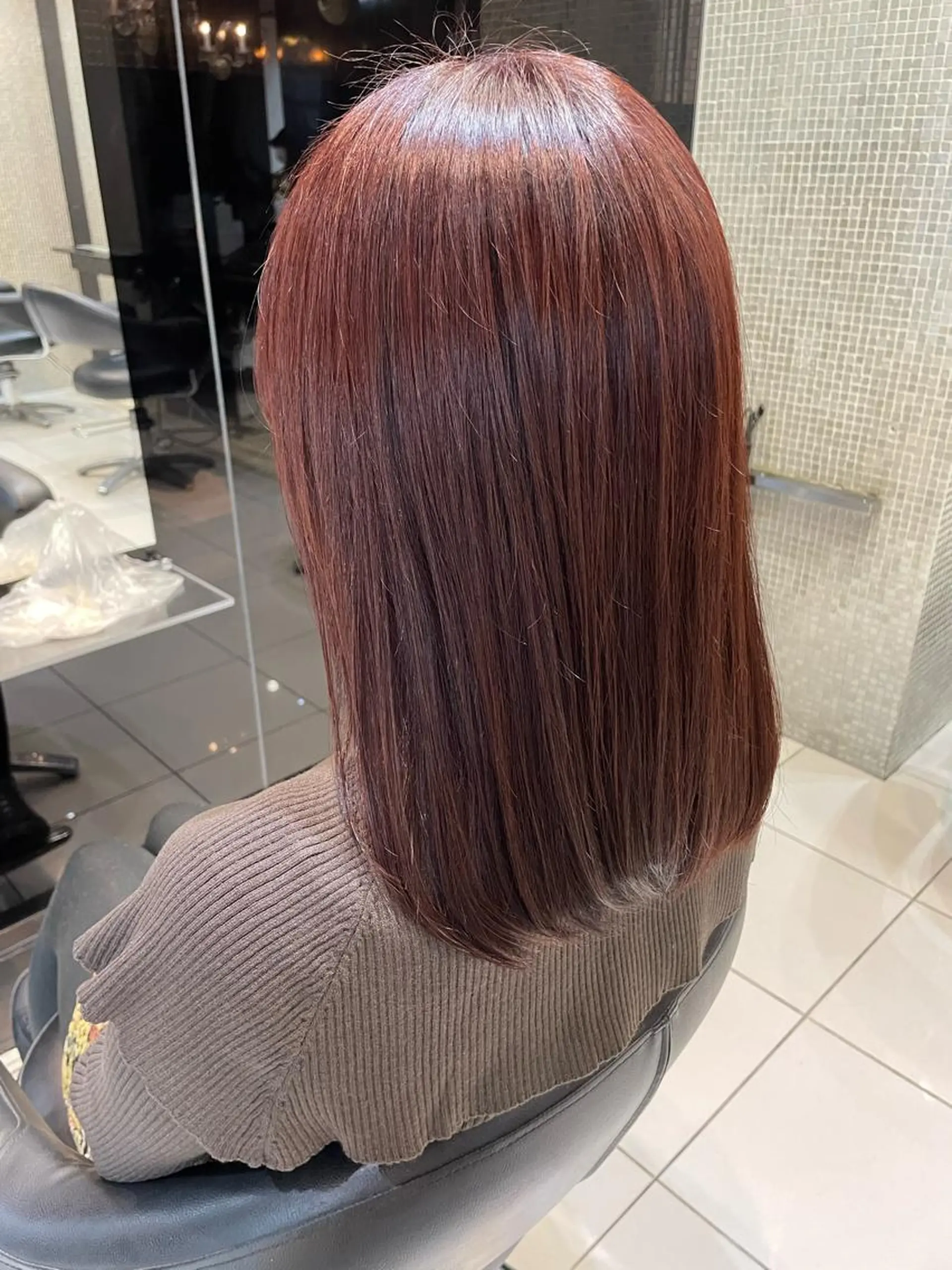 ミディアム カラー ピンクカラー 女性リピ90%🍨 🩷佐藤みずきのヘアスタイル