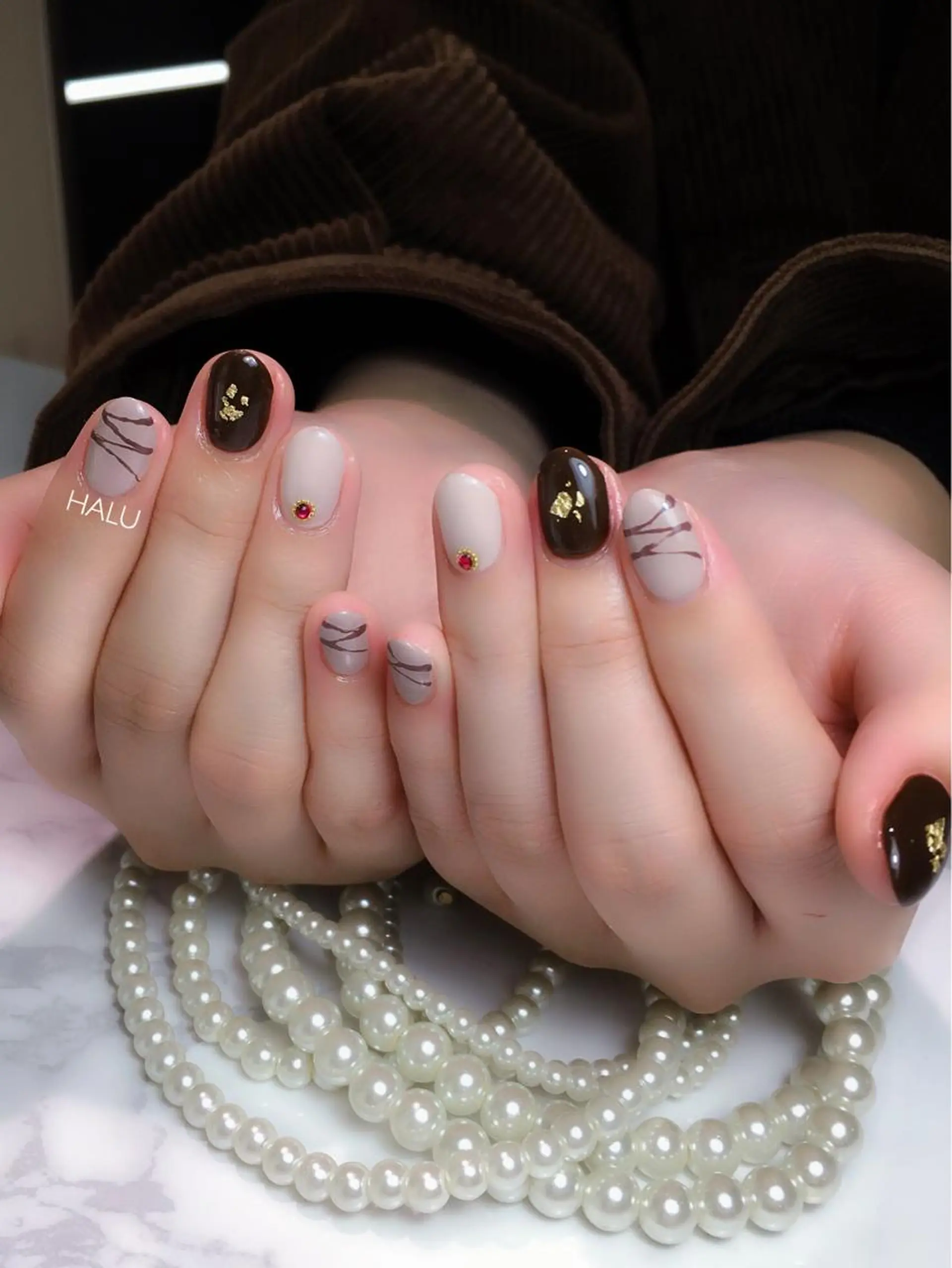 ネイル シンプルネイル HALU ハルのネイルデザイン