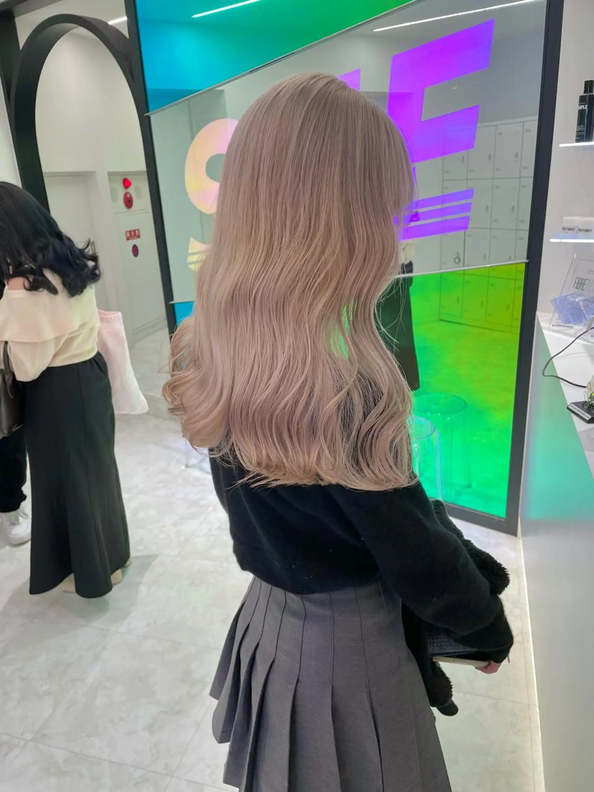 ロング カラー ヘアカラー トリートメント ヘッドスパ ヘアセット ブリーチなしカラー/ レイヤー🎀天神のヘアスタイル