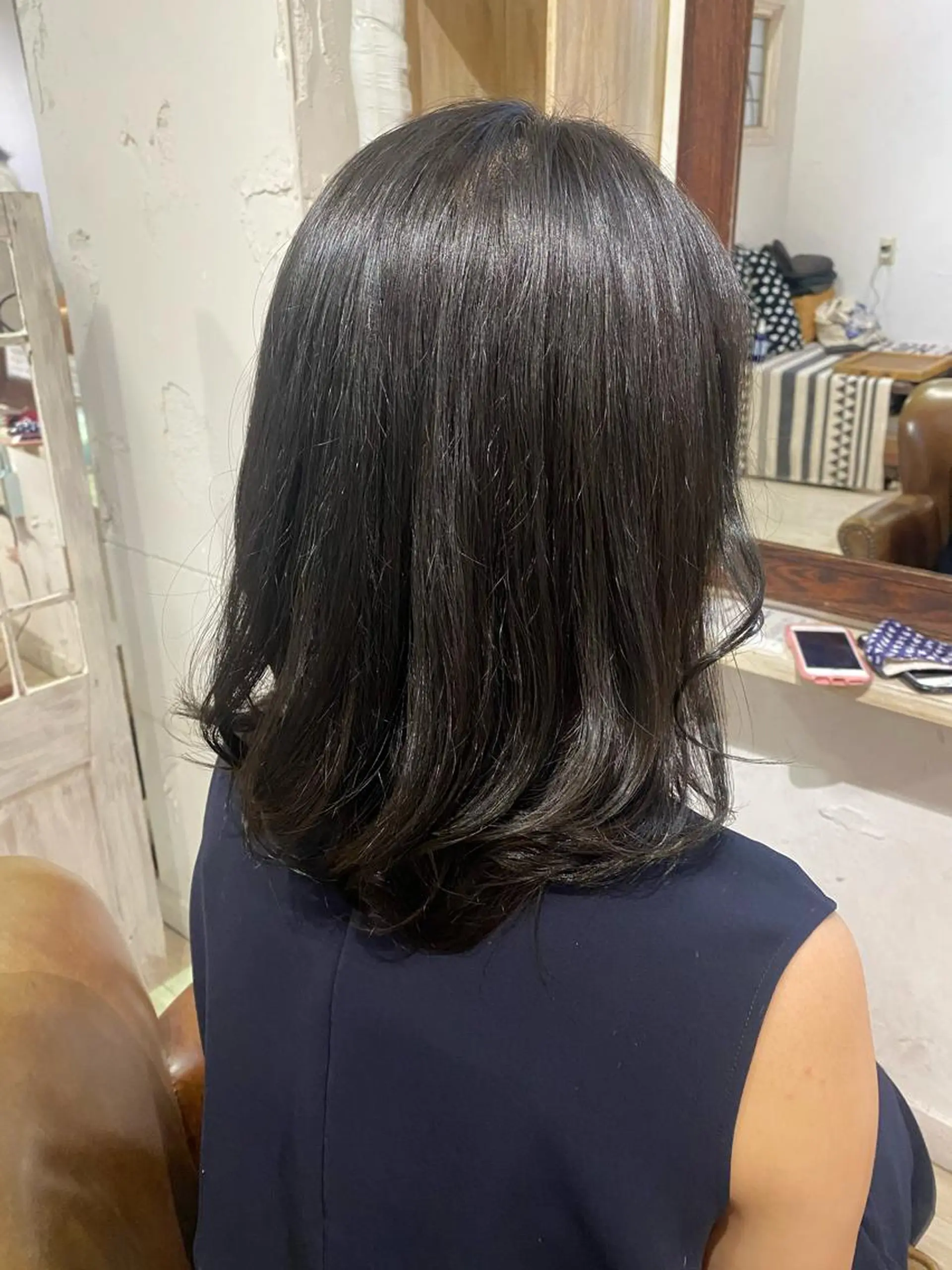 セミロング 心斎橋美容室 ARCHEあやかのヘアスタイル