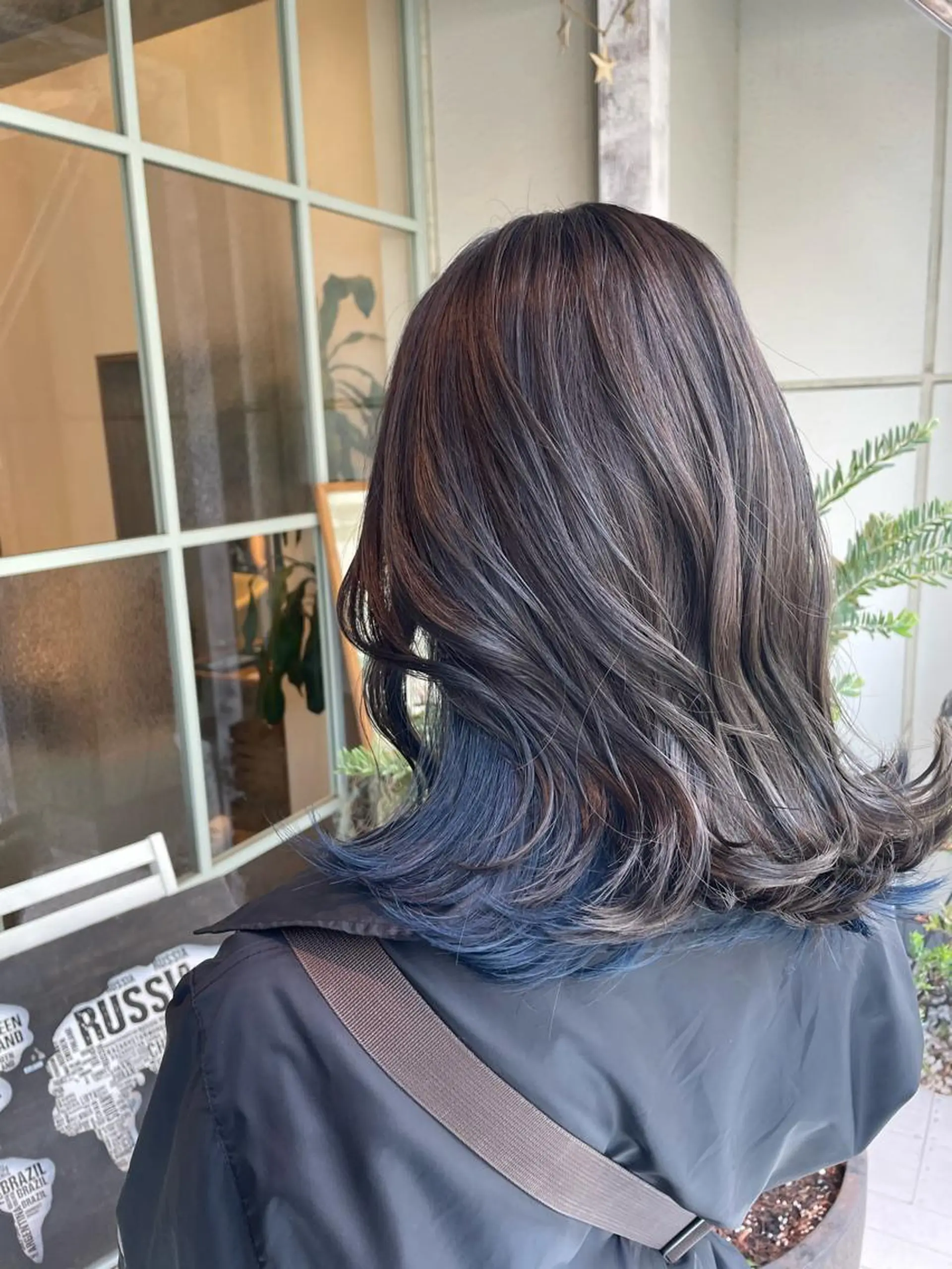 ミディアム カラー カット ヘアカラー トリートメント 【完全個室】髪質改善 暖色カラー/山崎唯奈のヘアスタイル