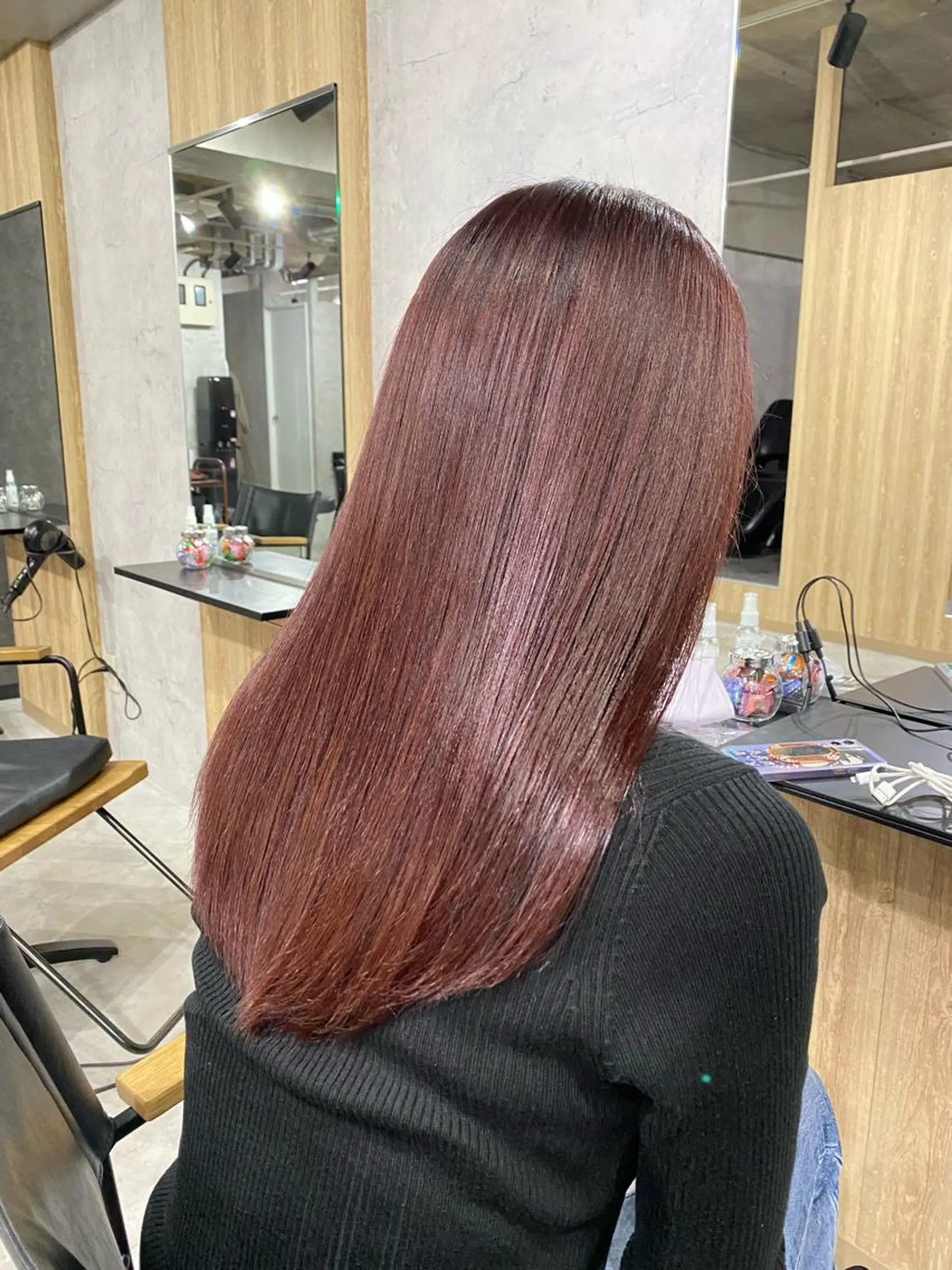 セミロング カラー ヘアアレンジ 韓国レイヤー/ 顔周り💕田中将吾のヘアスタイル