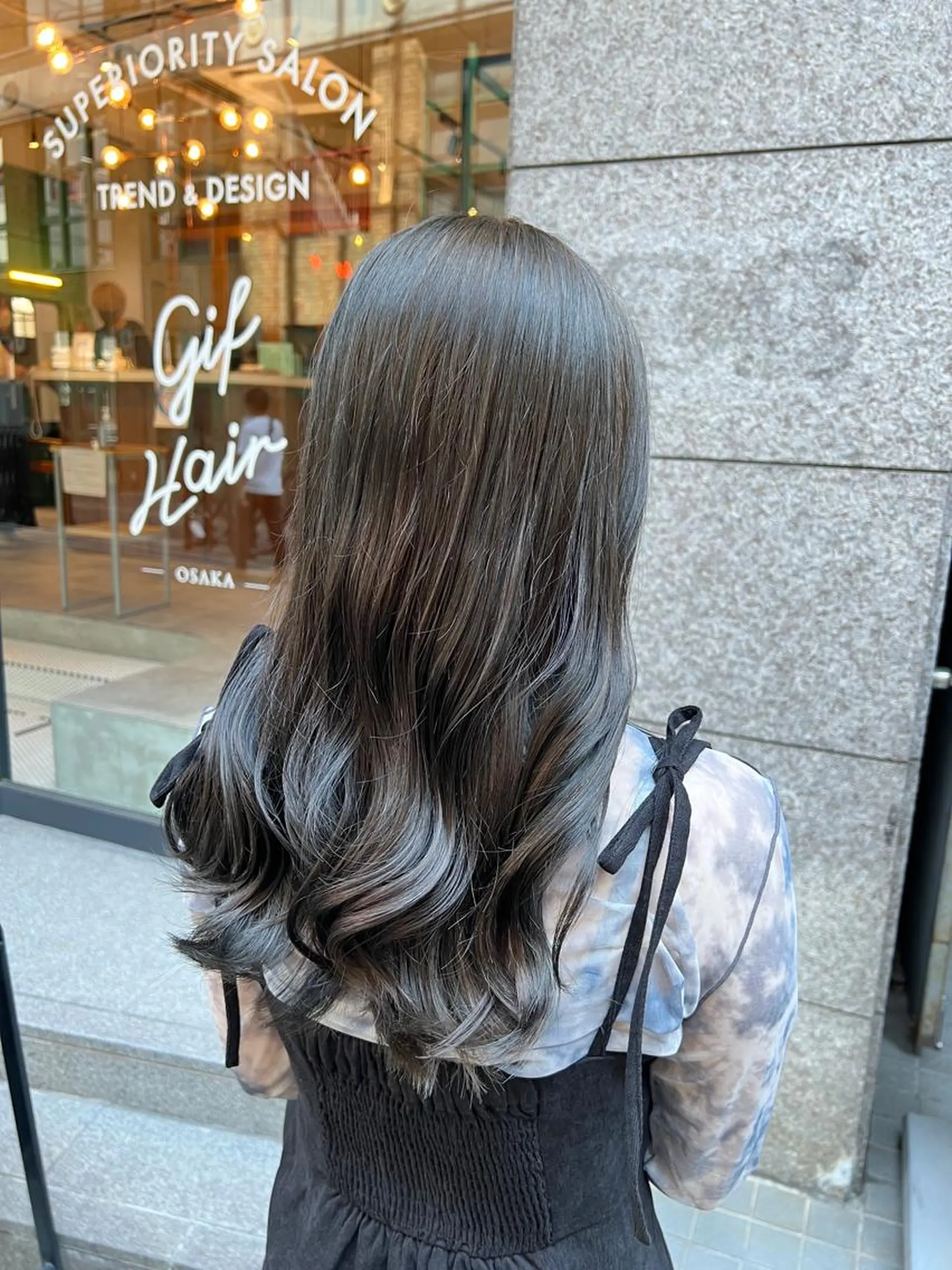 ロング カラー カット ヘアカラー トリートメント THINK SHOP sakiのヘアスタイル