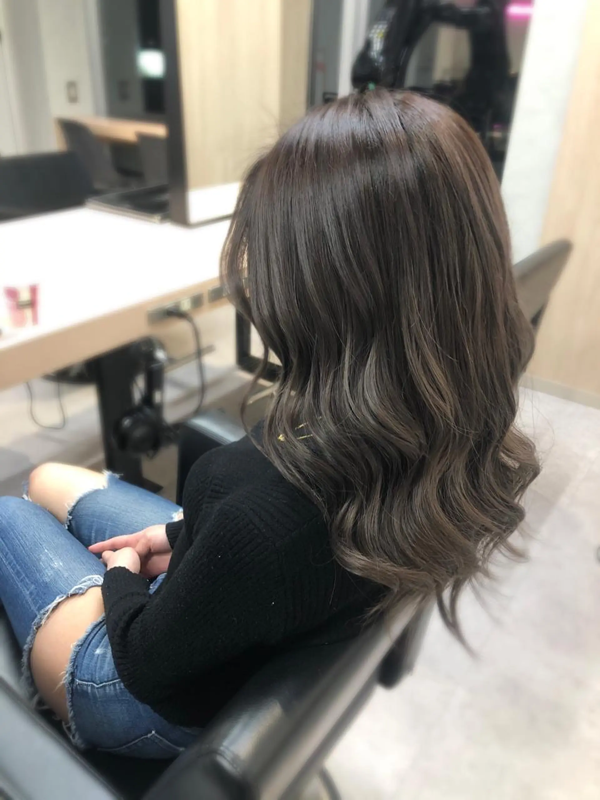 セミロング カラー カット ヘアカラー トリートメント 🪞個室サロン/韓国 艶髪/keito🪞のヘアスタイル