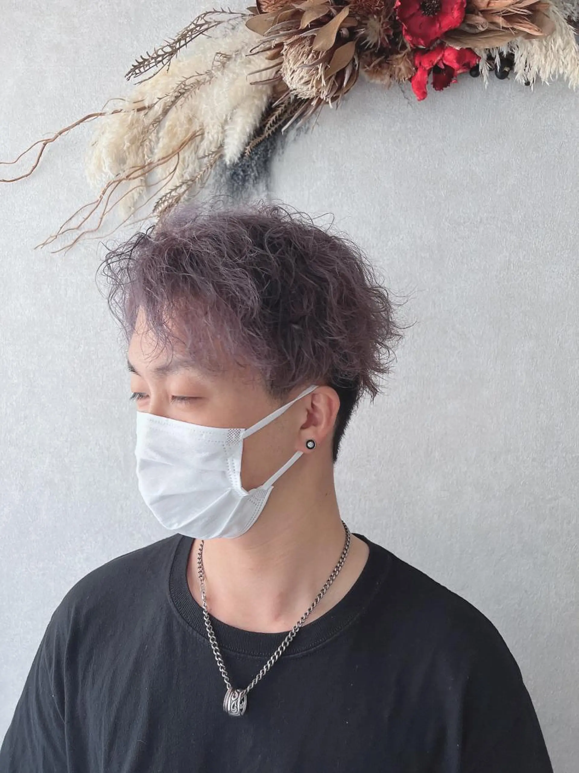 カラー メンズ メンズブリーチ マッシュ メンズパーマ ツーブロック ブリーチ Seasonal〜（シーズナル）所属・伊藤 早人のヘアスタイル