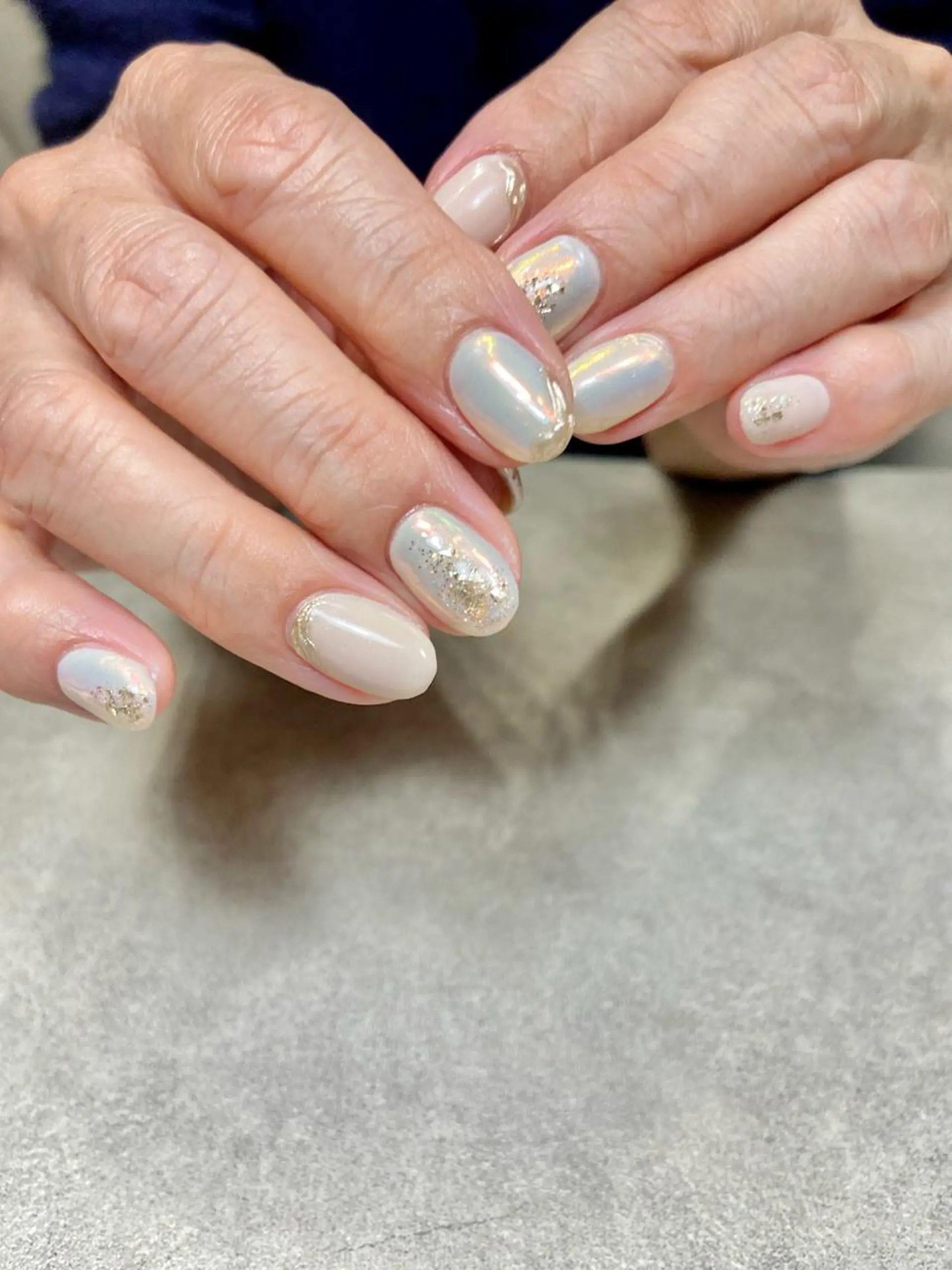 ネイル キラキラネイル ラメ(グリッター) ミラーネイル ニュアンスネイル シンプルネイル salon de oct.のネイルデザイン