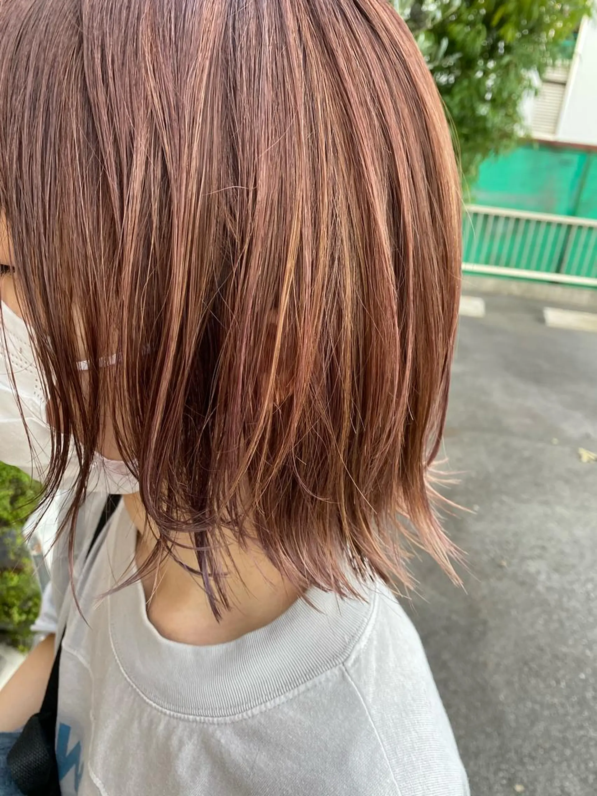 ショート カラー ベージュカラー ブリーチ ハイライトカラー ピンクカラー ピンクベージュ カット ヘアカラー トリートメント 【浜松・豊橋】 ニシモトのヘアスタイル
