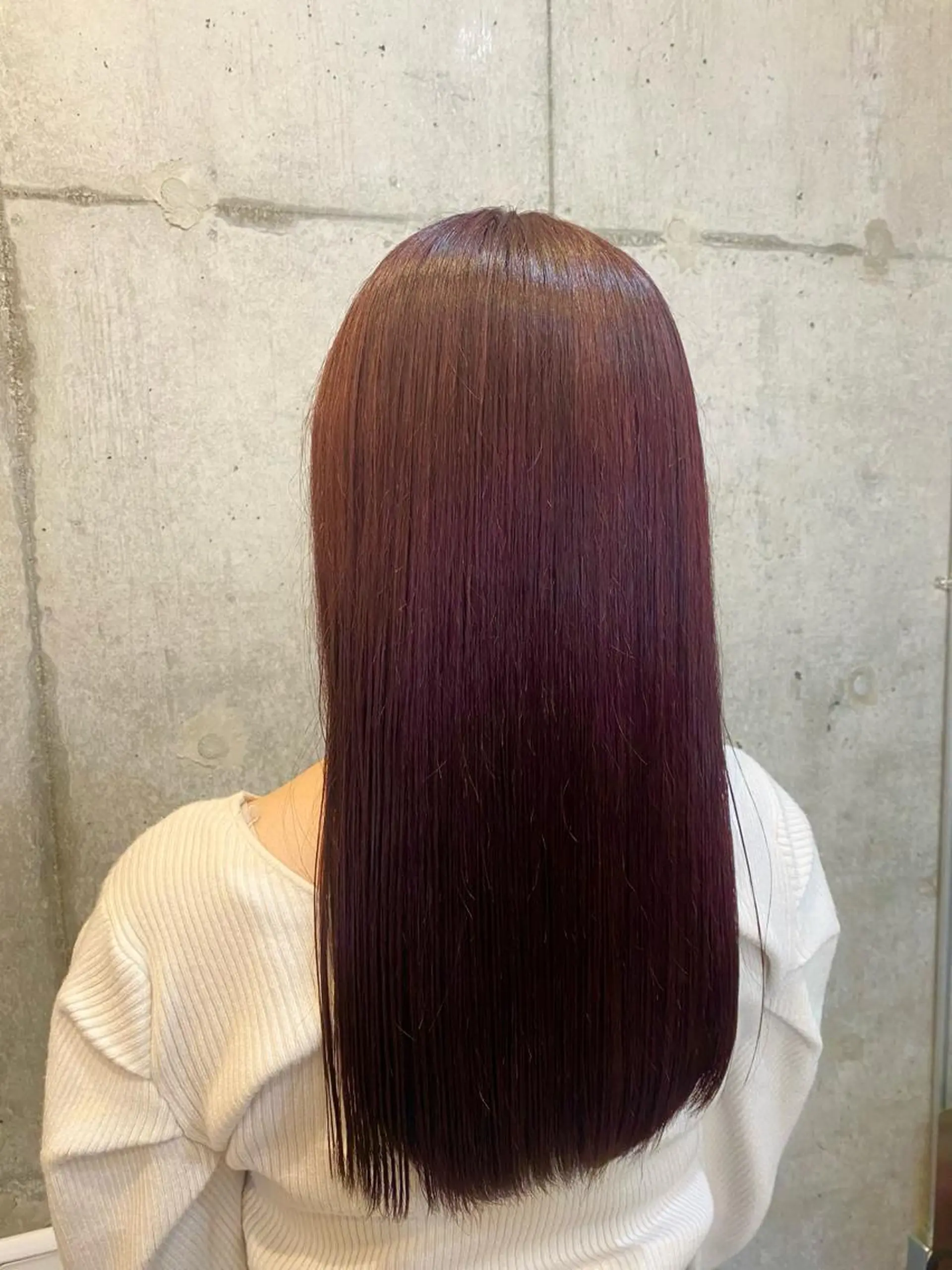 ロング カラー ブラウンカラー レッドカラー レッドブラウン HIYORI🧁 登戸のヘアスタイル