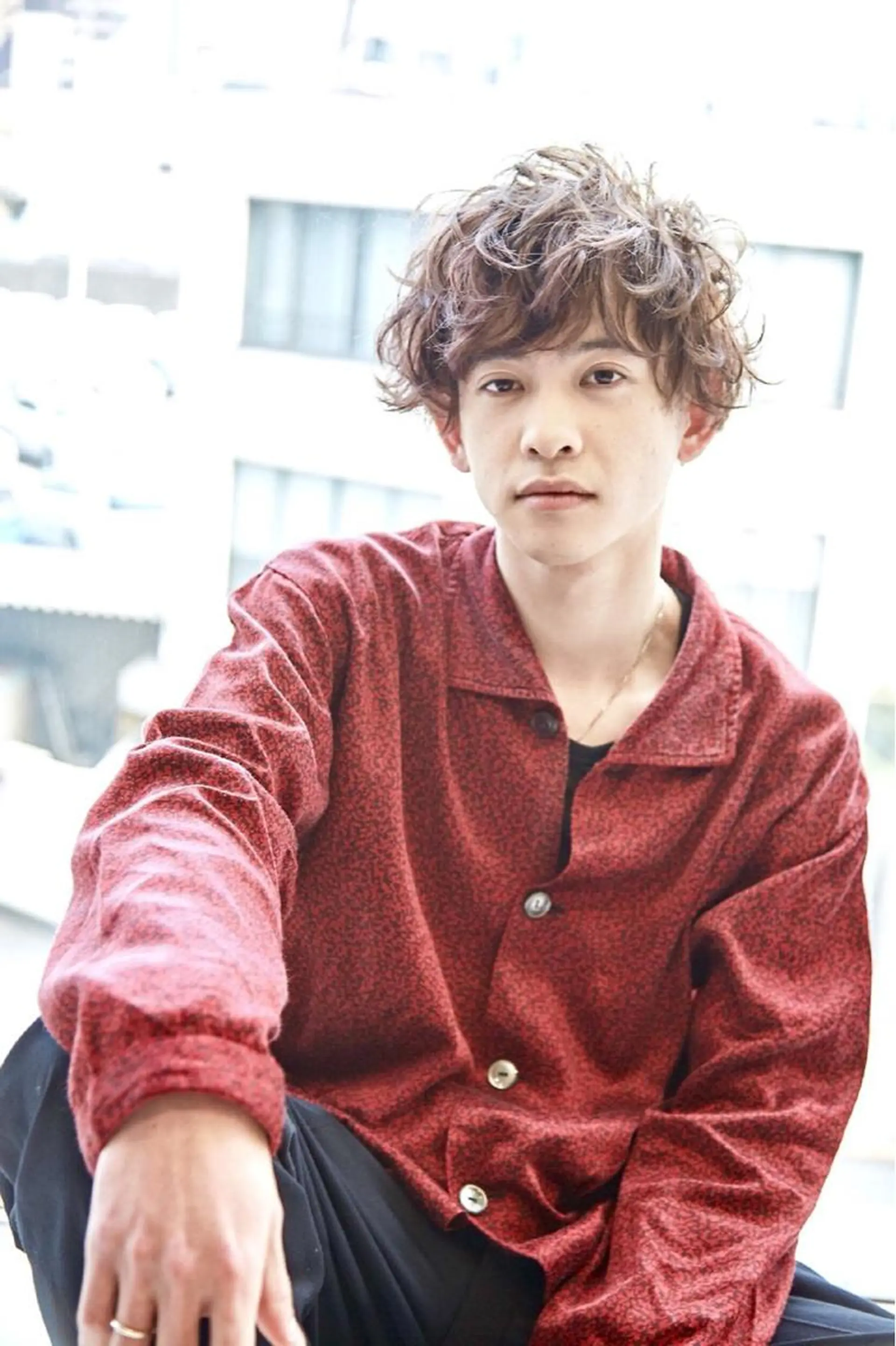 ショート パーマ 艶カラー/フェイス レイヤー/たむのヘアスタイル