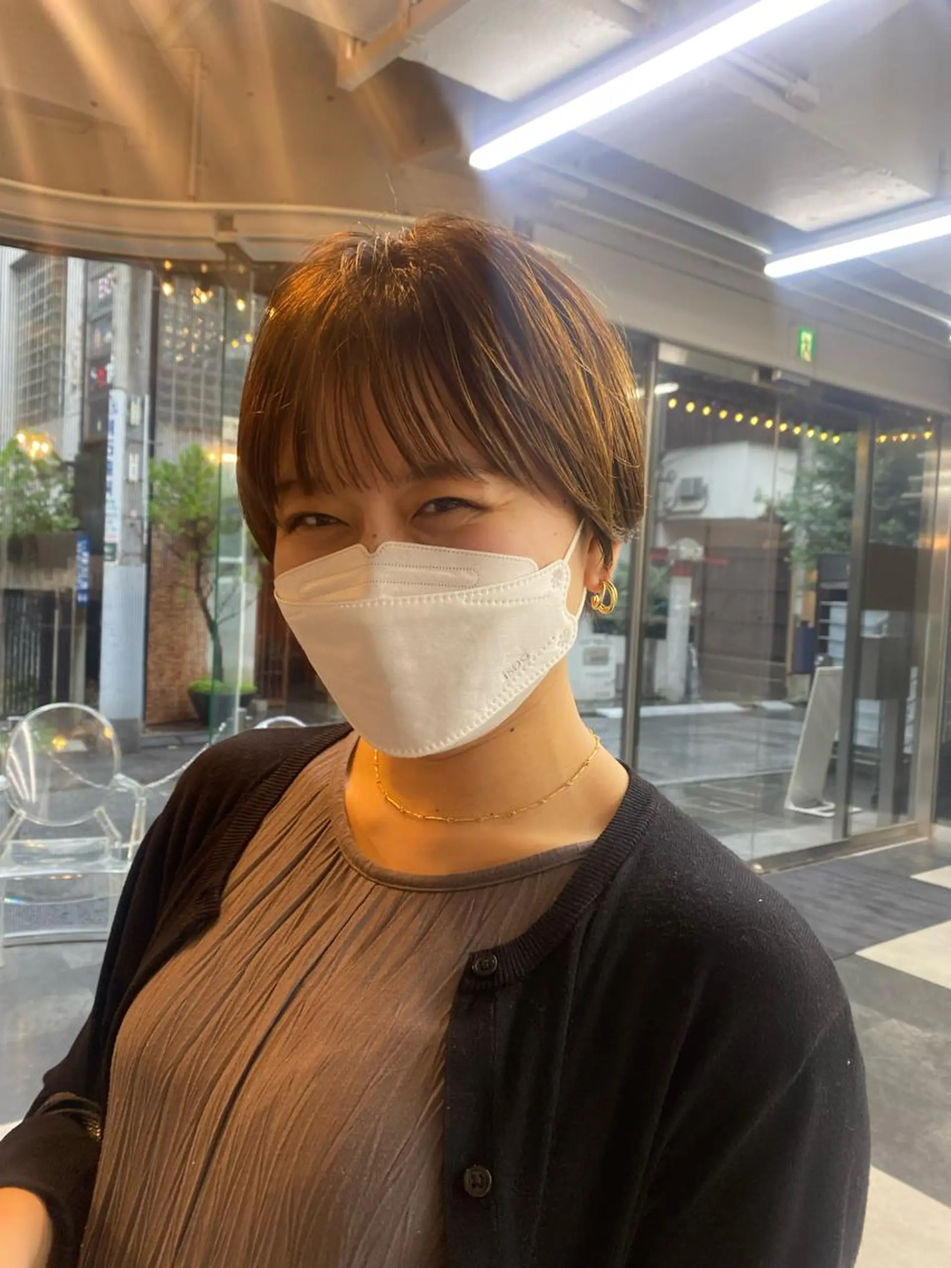 ショート ショートヘア 大石 沙季のヘアスタイル