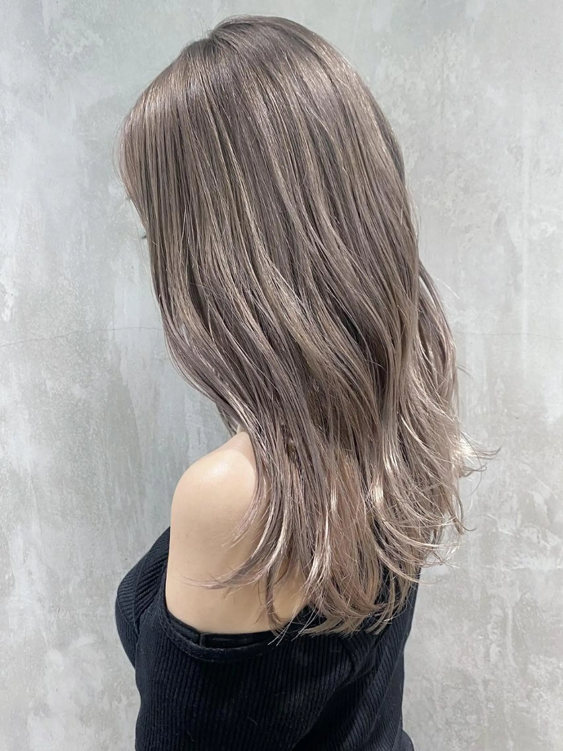 セミロング パーマ ヘアアレンジ カラー ITbyALBUM 中野店のヘアスタイル