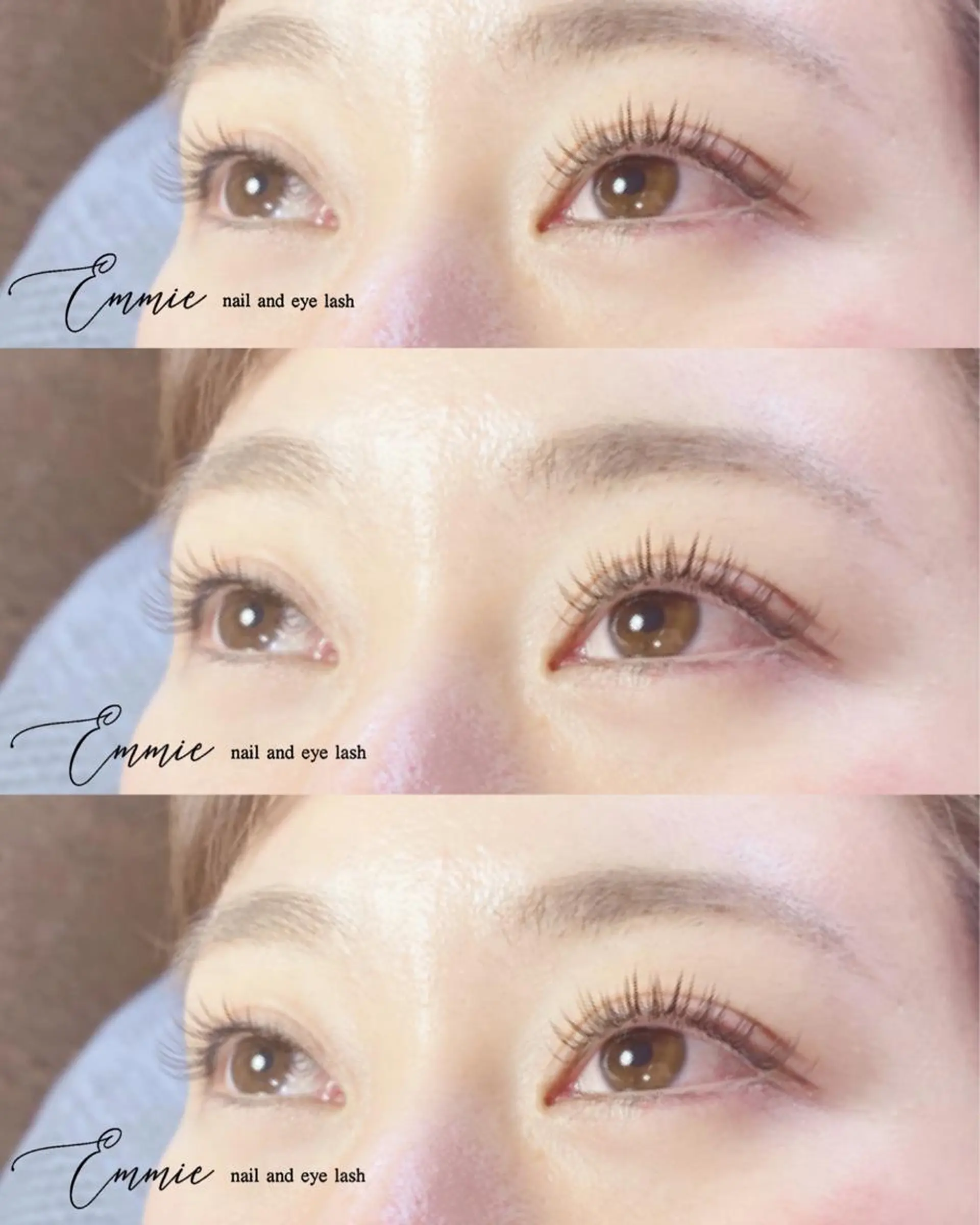 マツエク・マツパ カラーマツエク フラットラッシュ aura Kanaのマツエク・マツパデザイン