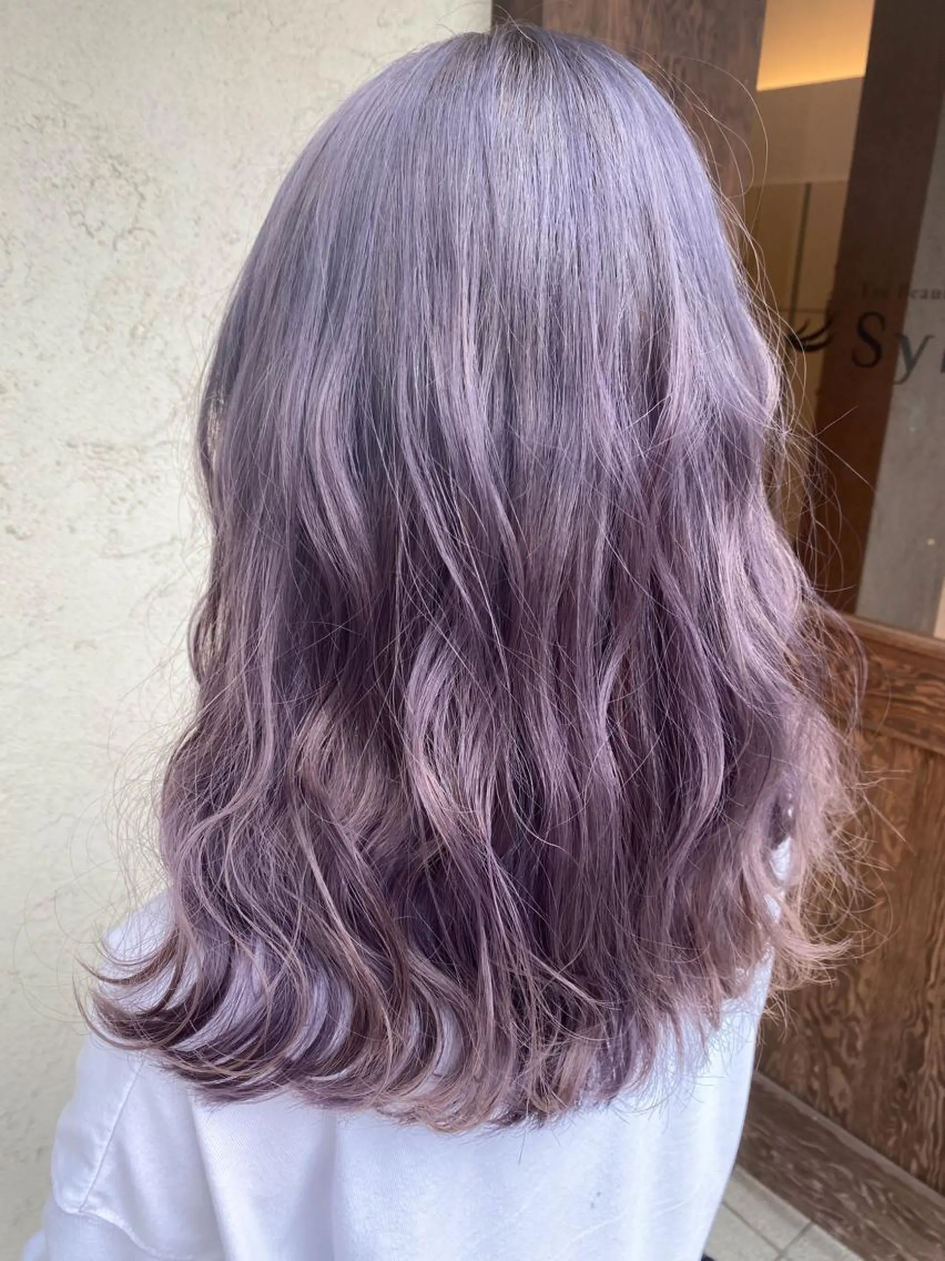 ロング カラー ブリーチ カット ヘアカラー 透明感韓国ヘア♡ みつきのヘアスタイル