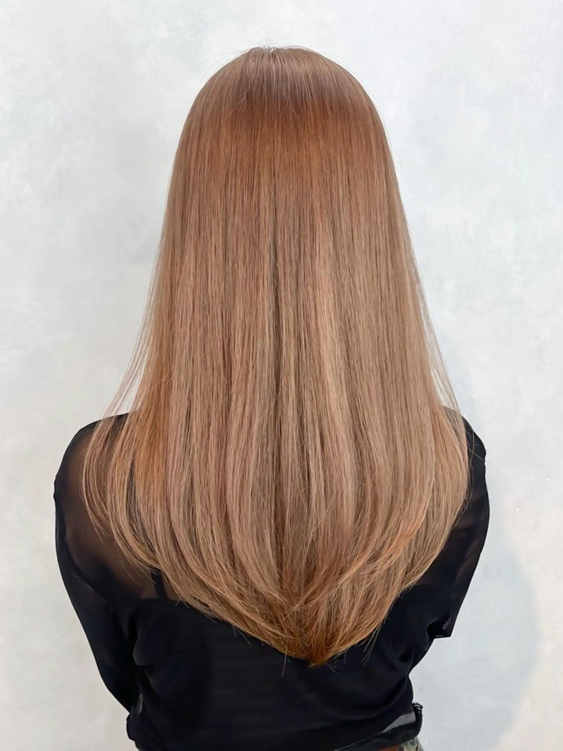 セミロング カラー 顔まわりレイヤー 顔周りカット 韓国風ヘア レイヤーカット おくれ毛 カット ヘアカラー トリートメント ITbyALBUM 八王子店のヘアスタイル