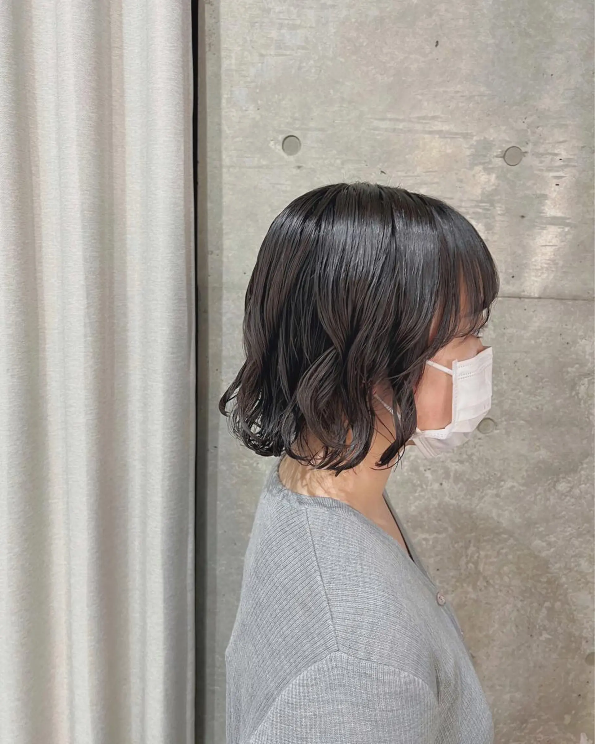 ショート パーマ ボブパーマコテ巻き風 パーマNo1深江秀平のヘアスタイル