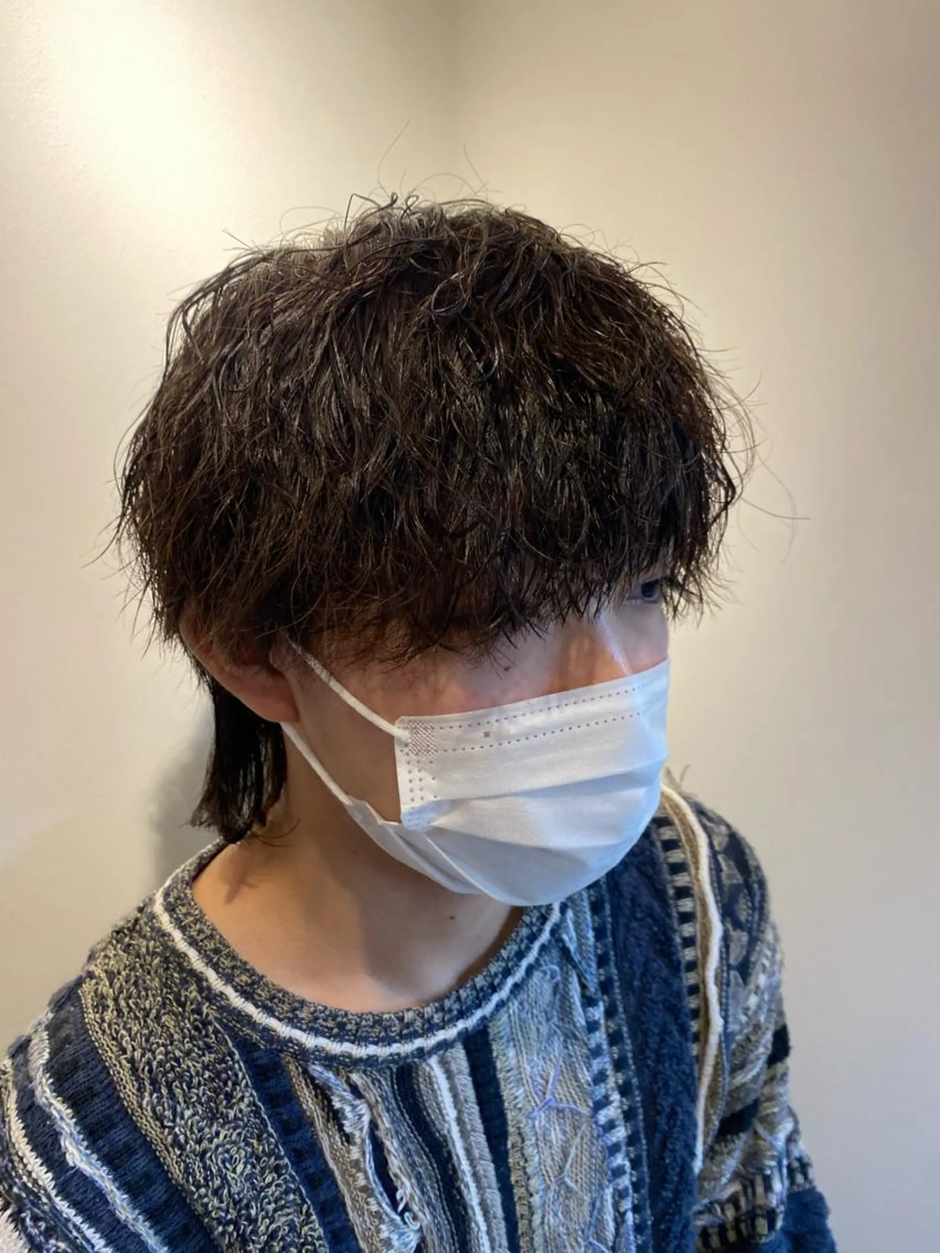 メンズ センターパート カルマパーマ メンズ韓国風 マッシュ メンズパーマ カット 髪質改善 髪質改善カラーゆうひのヘアスタイル