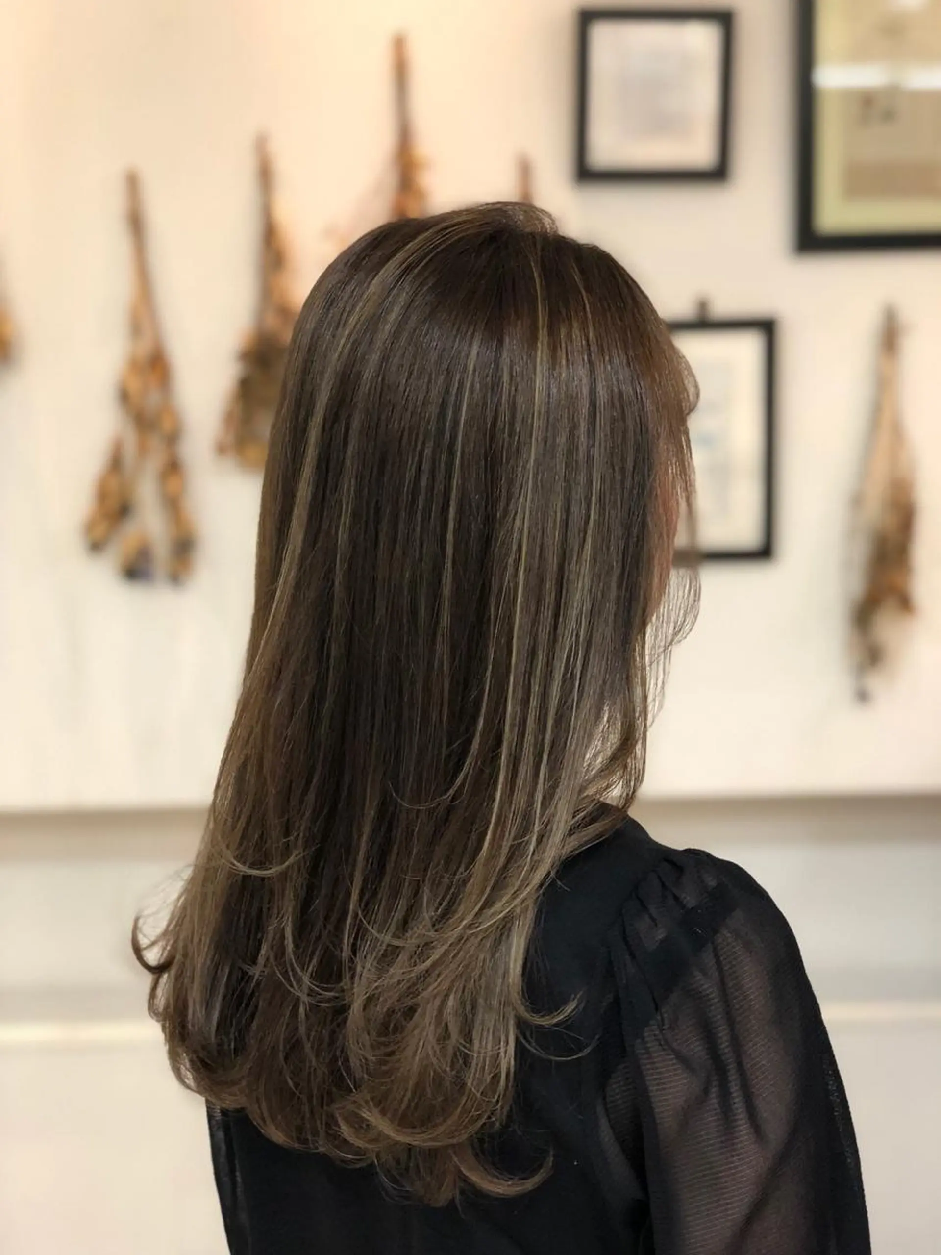 ロング カラー 似合わせカットカラー 🌿つじおかるみのヘアスタイル