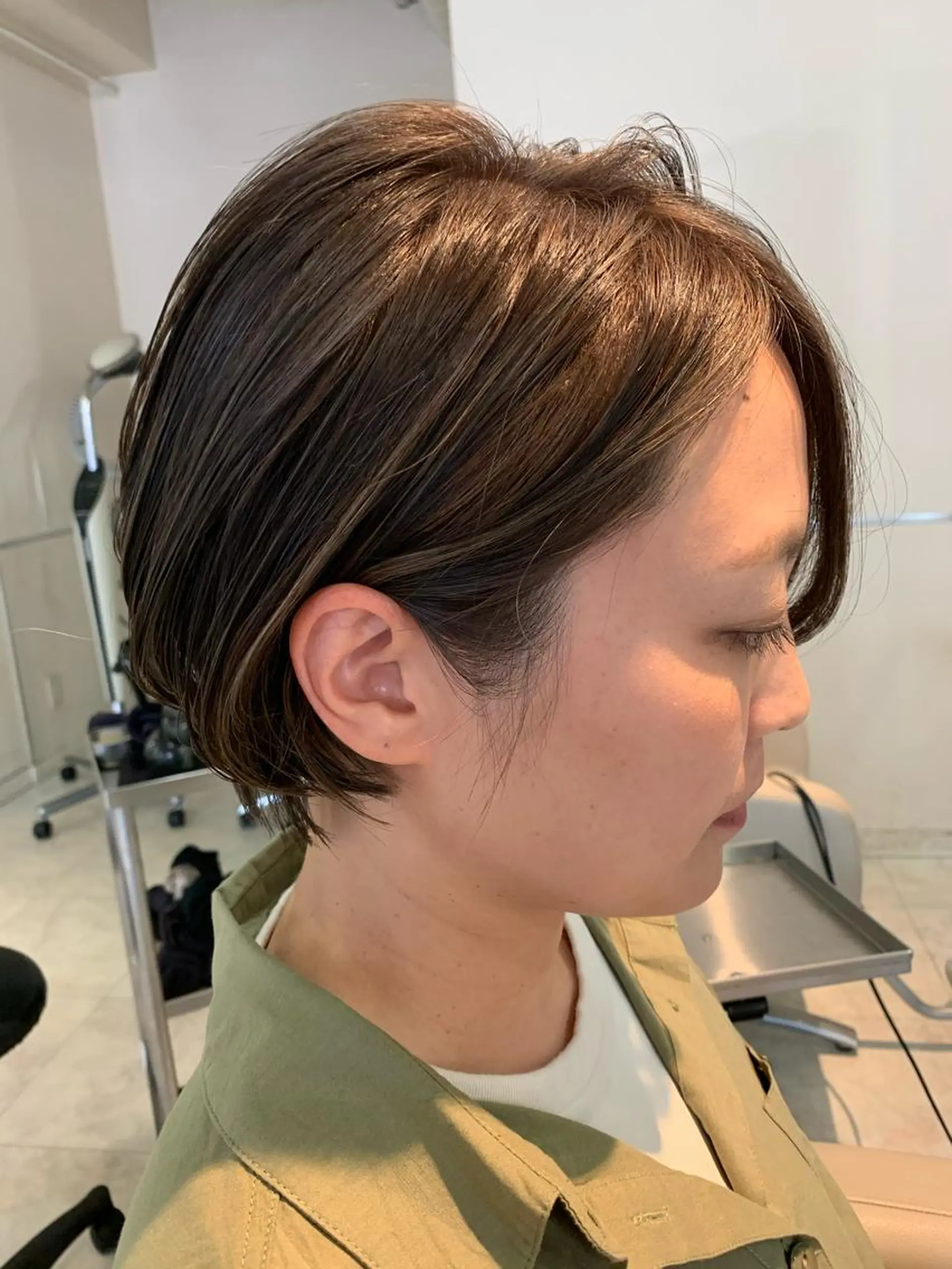 ショート ショートボブ ボブ ハイライト ショートヘア 本田 卓也のヘアスタイル