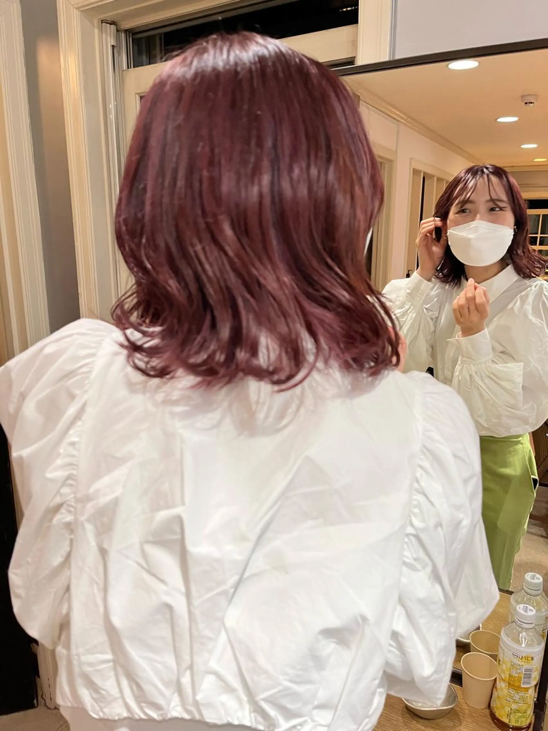 ミディアム カラー eri kinjoのヘアスタイル