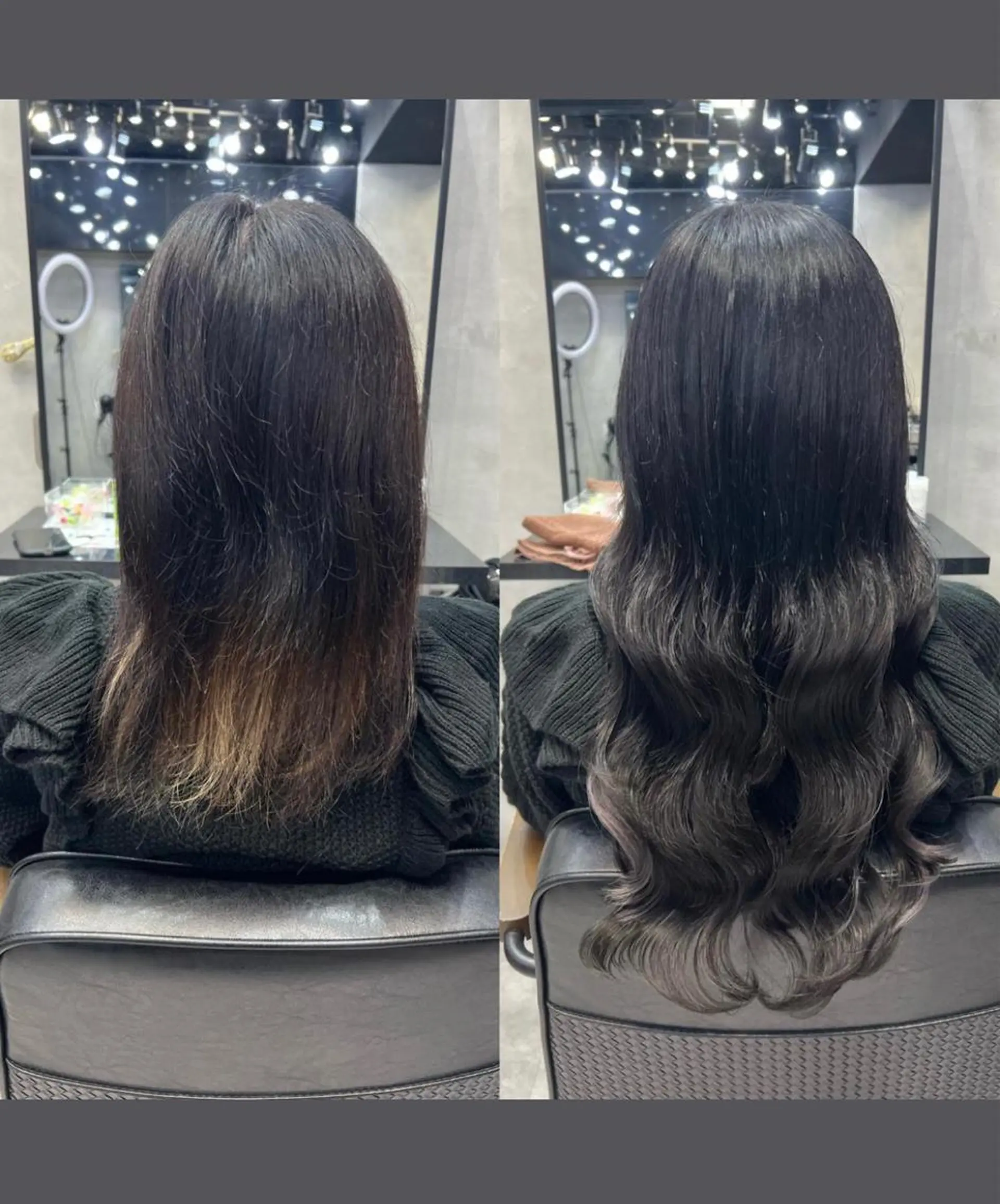 ミディアム エクステ 濱川響太レディース カットモデルのヘアスタイル