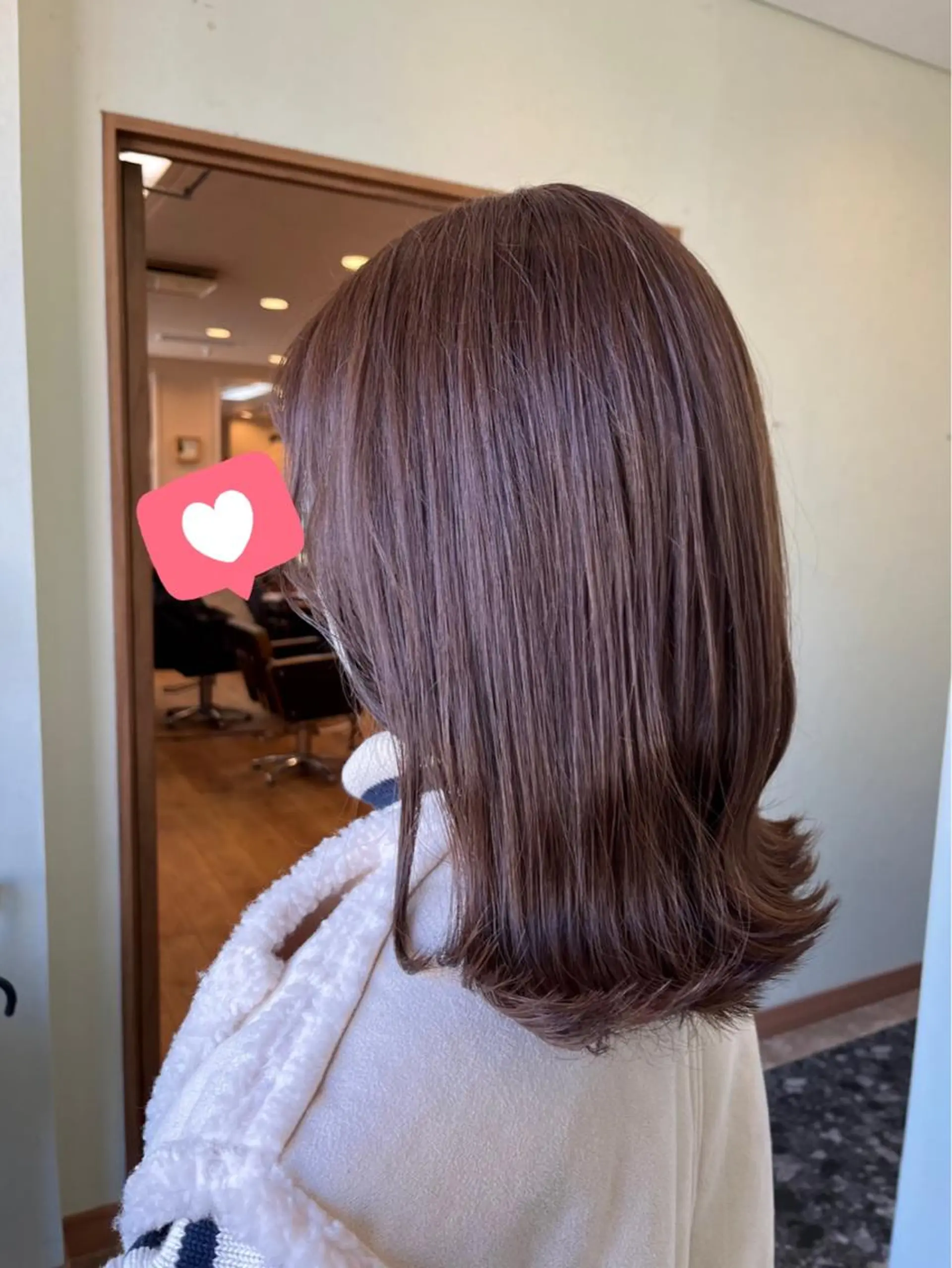 ミディアム カラー ベージュカラー ラベンダーカラー ラベンダーベージュ カット ヘアカラー yuri🌼 NUMBER 天王寺のヘアスタイル