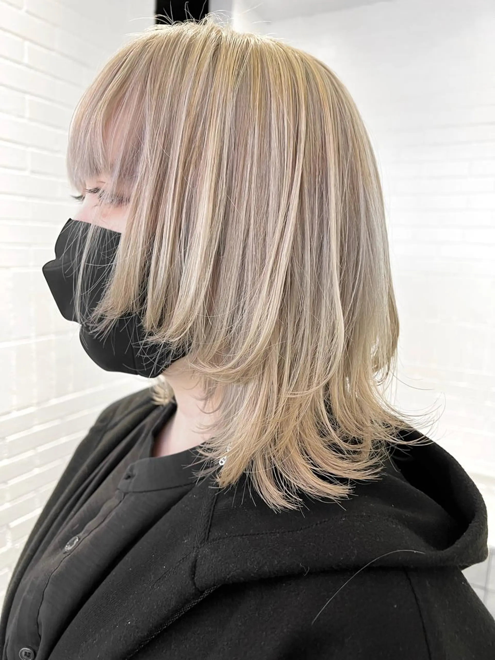 セミロング カラー ヘアアレンジ カット ヘアカラー トリートメント ヘアセット 🐺ウルフの神🐺 /カラー/けいすけのヘアスタイル