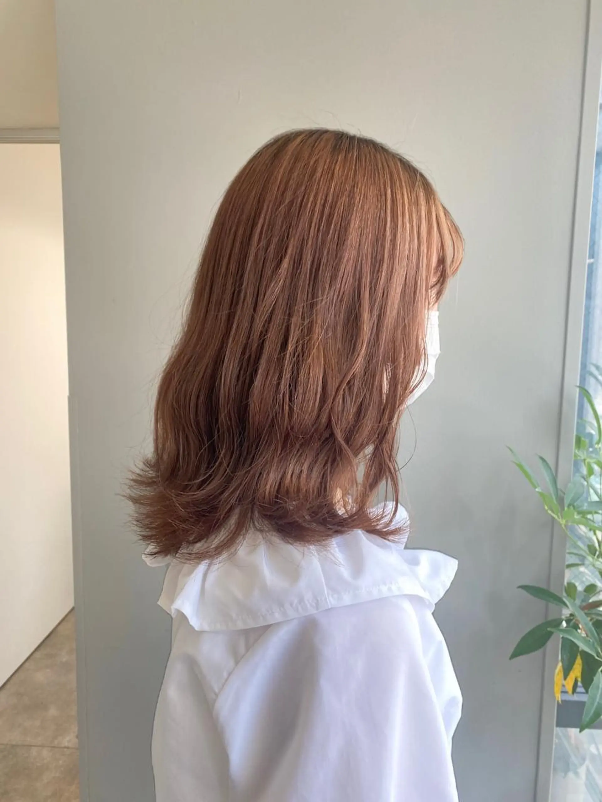 ミディアム カラー ヘアアレンジ ベージュカラー ブリーチ ヘアカラー ボブ /ニュアンス/ satomi🧸💖のヘアスタイル