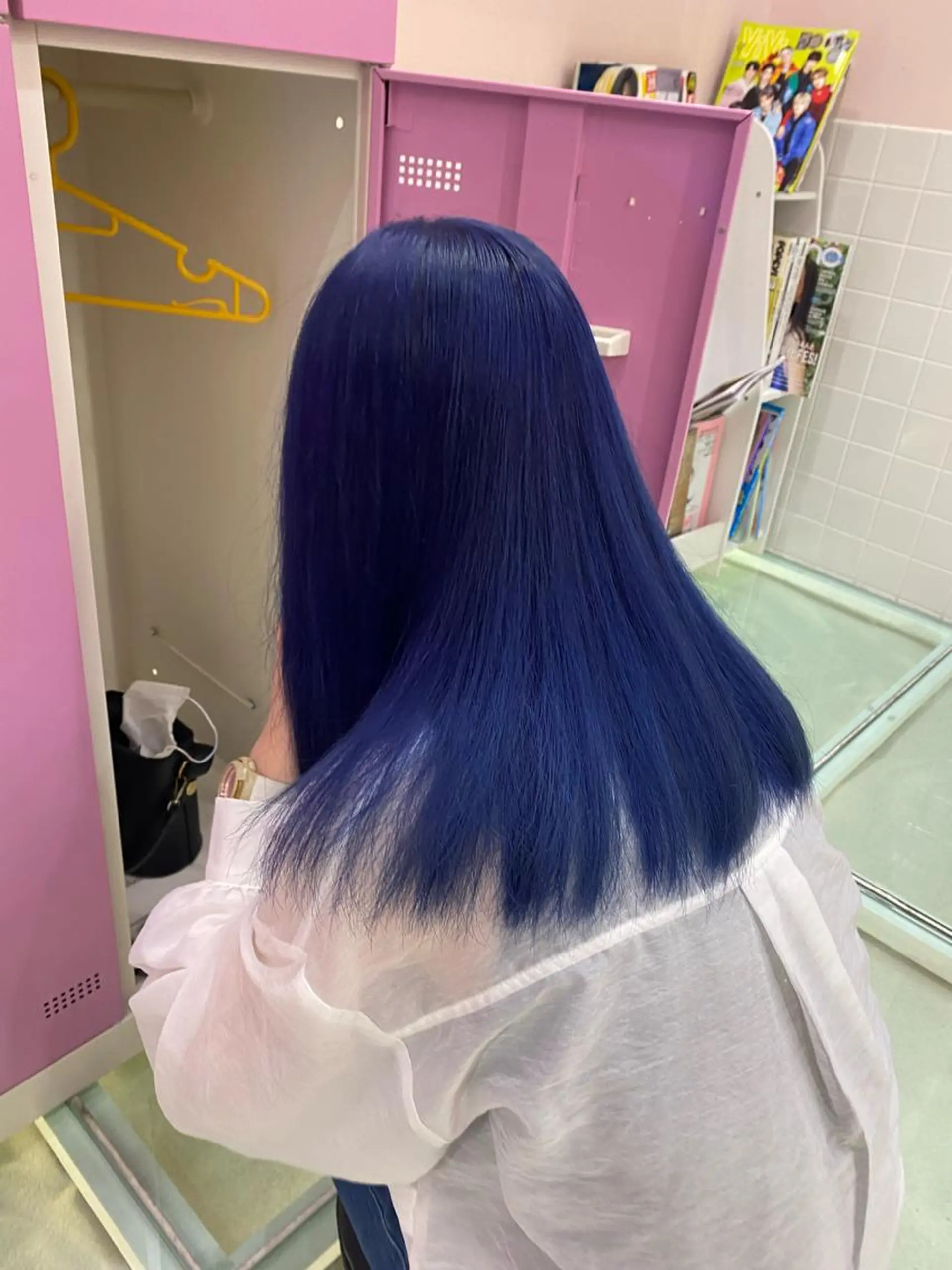 カラー ブリーチ ブルーカラー ヘアカラー トリートメント ヘアセット 楓🦋韓国系レイヤー / 透明感カラー🤍のヘアスタイル