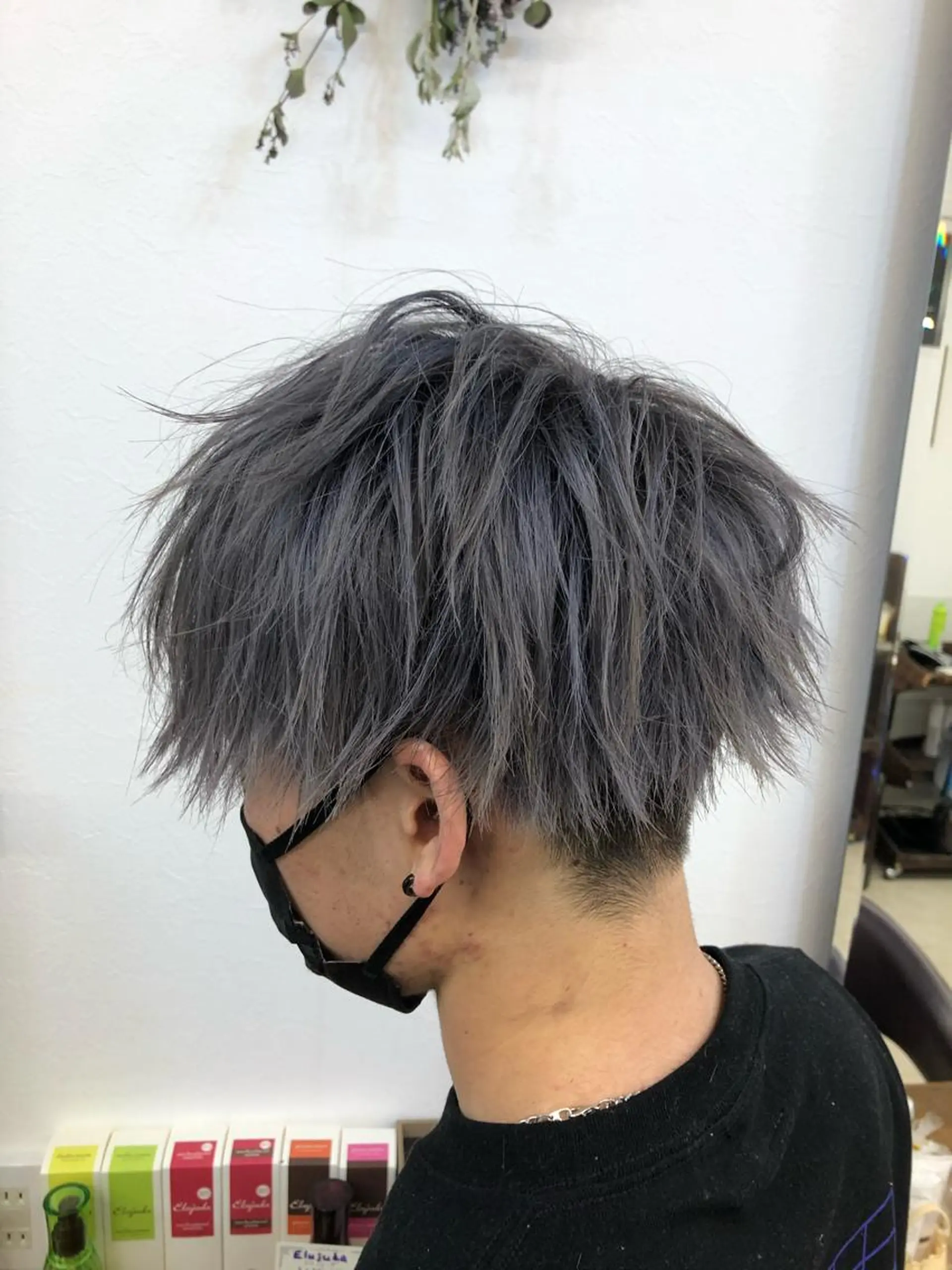 カラー メンズ ダブルスキルエクステ /羽エクステ白石宇由のヘアスタイル