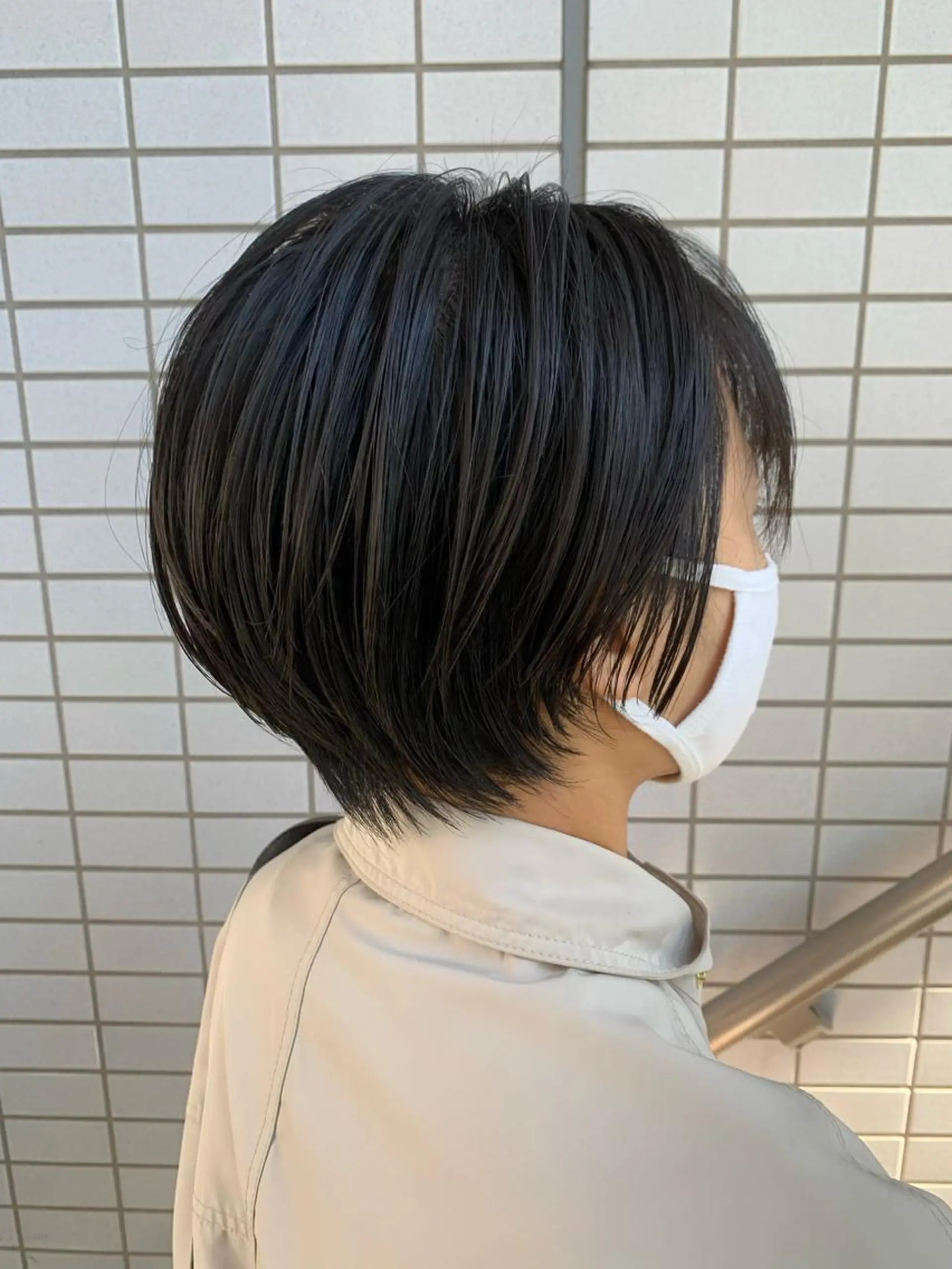 ショート カラー ショートボブ ブラウンカラー ナチュラルブラウン ボブ ショートヘア mimiiy梅田 中崎町ハイトーンのヘアスタイル