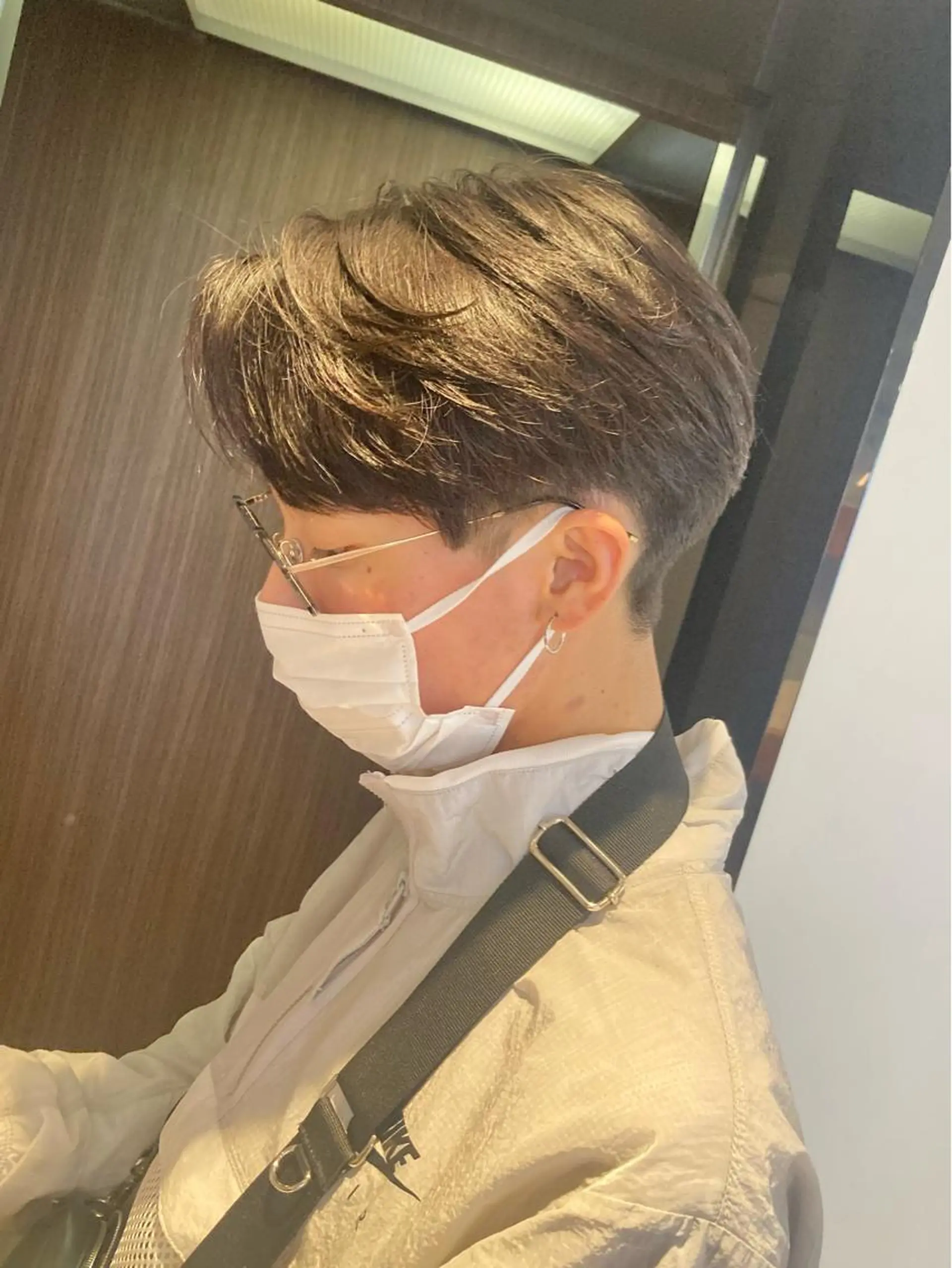 ショート カラー パーマ メンズ メンズパーマ ブラウンカラー カット トリートメント ヘッドスパ カットが上手い 💇‍♂🌸サク🌸のヘアスタイル