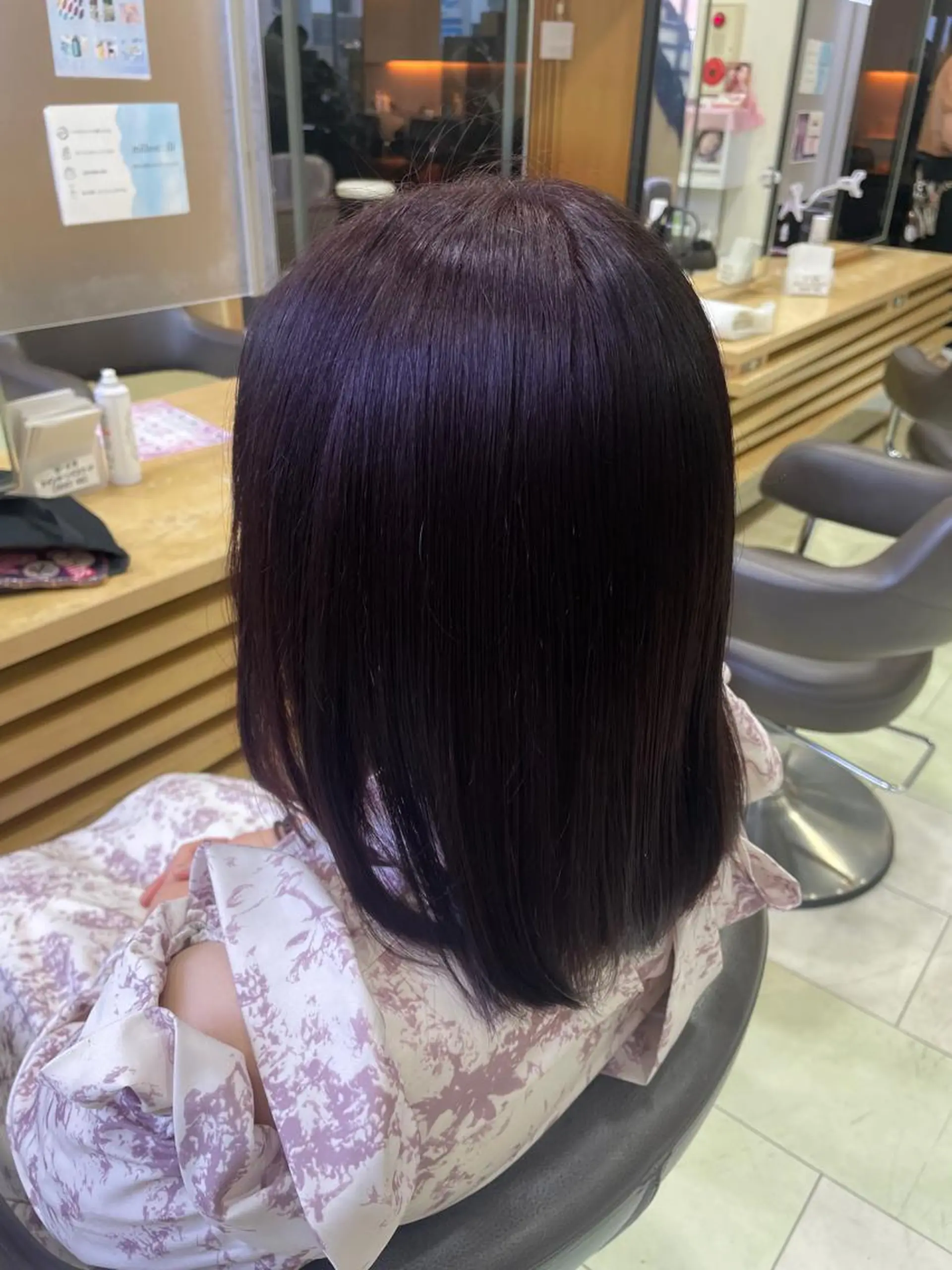 ミディアム カラー Ricca所属・Hina🧵/恵比寿 中目黒/透明感カラーのヘアスタイル